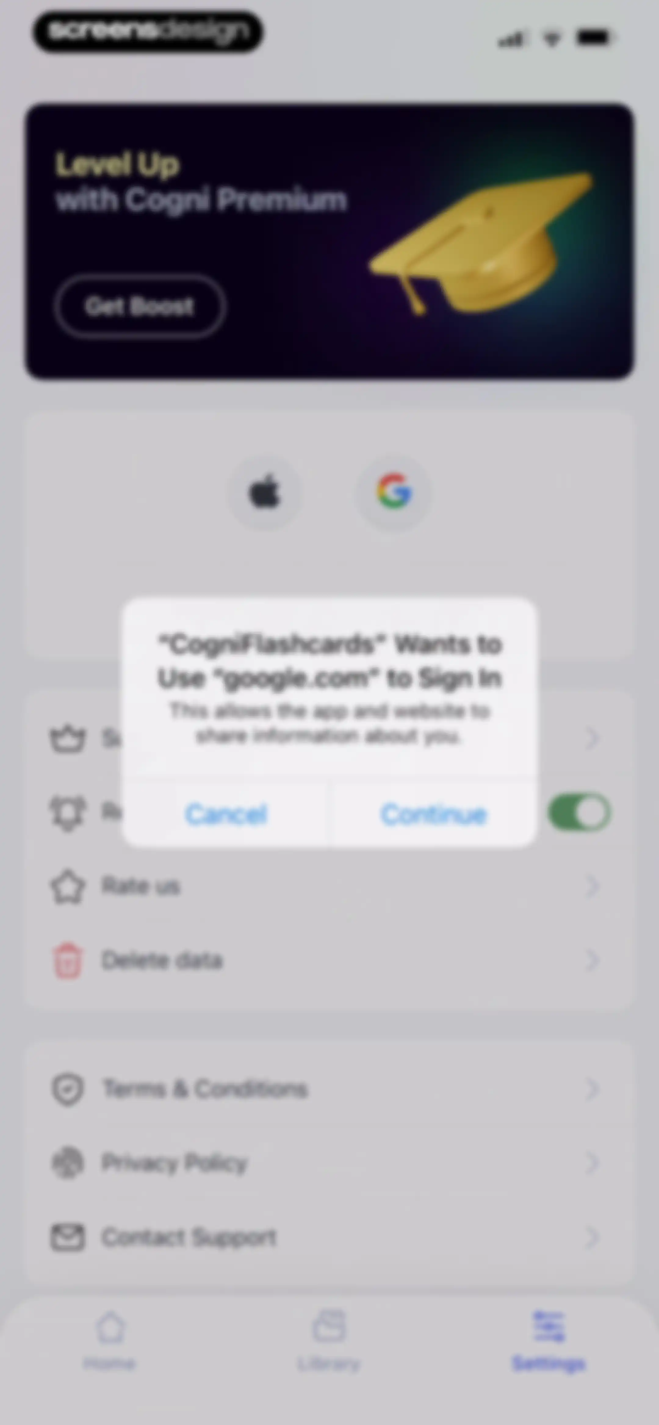 Cogni: Flashcards Learning screen 65