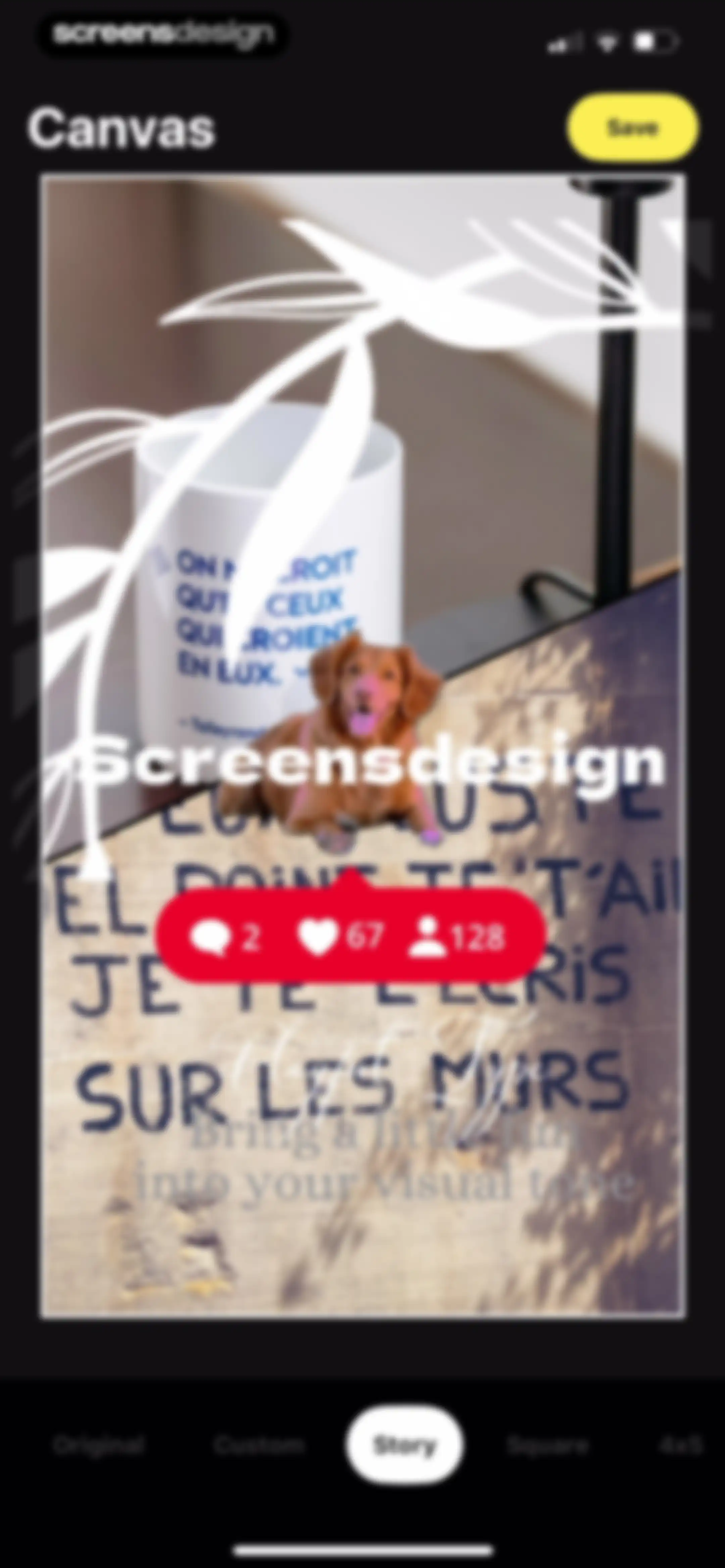 Leto: Font for Instagram Story screen 97