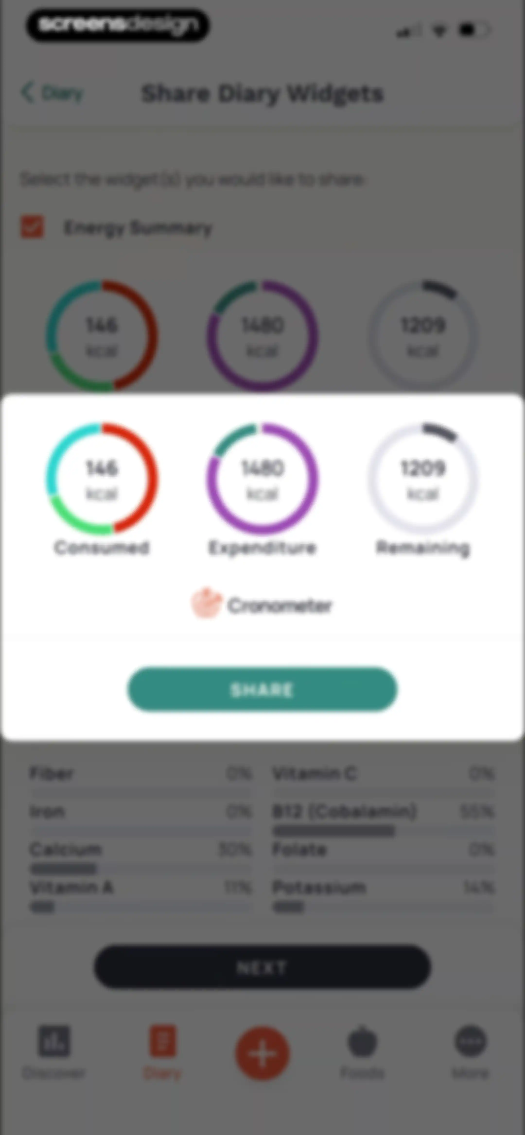 Cronometer: Calorie Counter screen 121