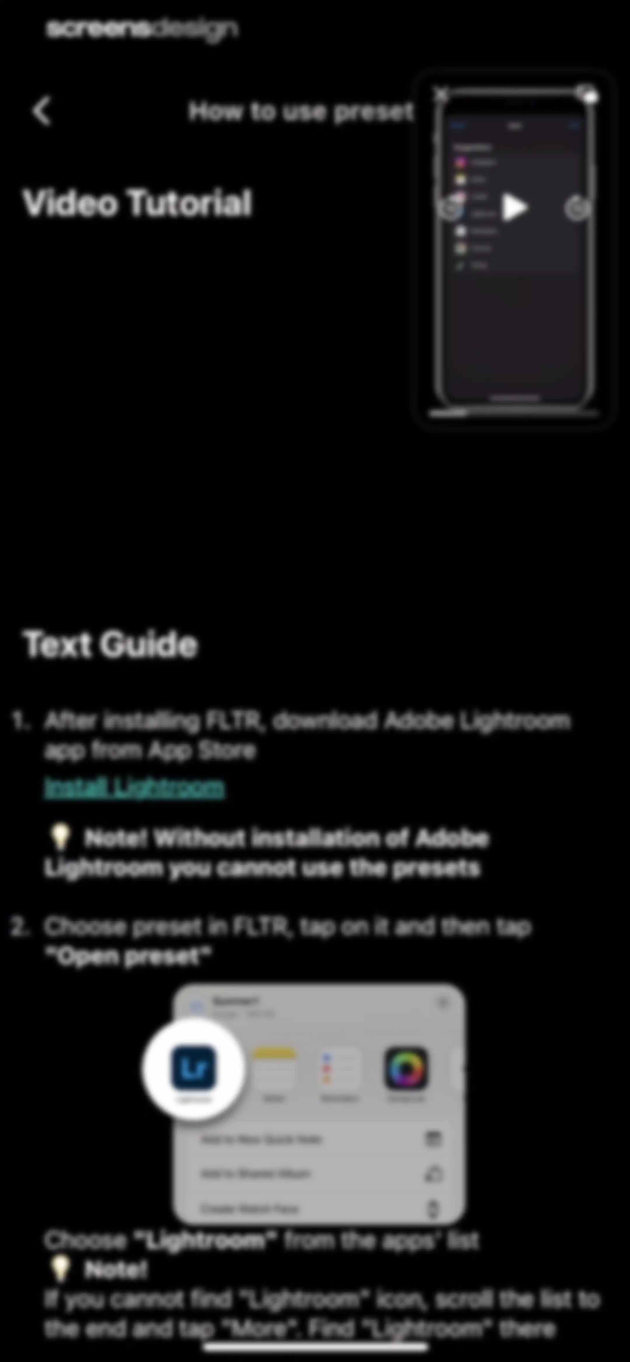 Presets for Lightroom - FLTR screen 26