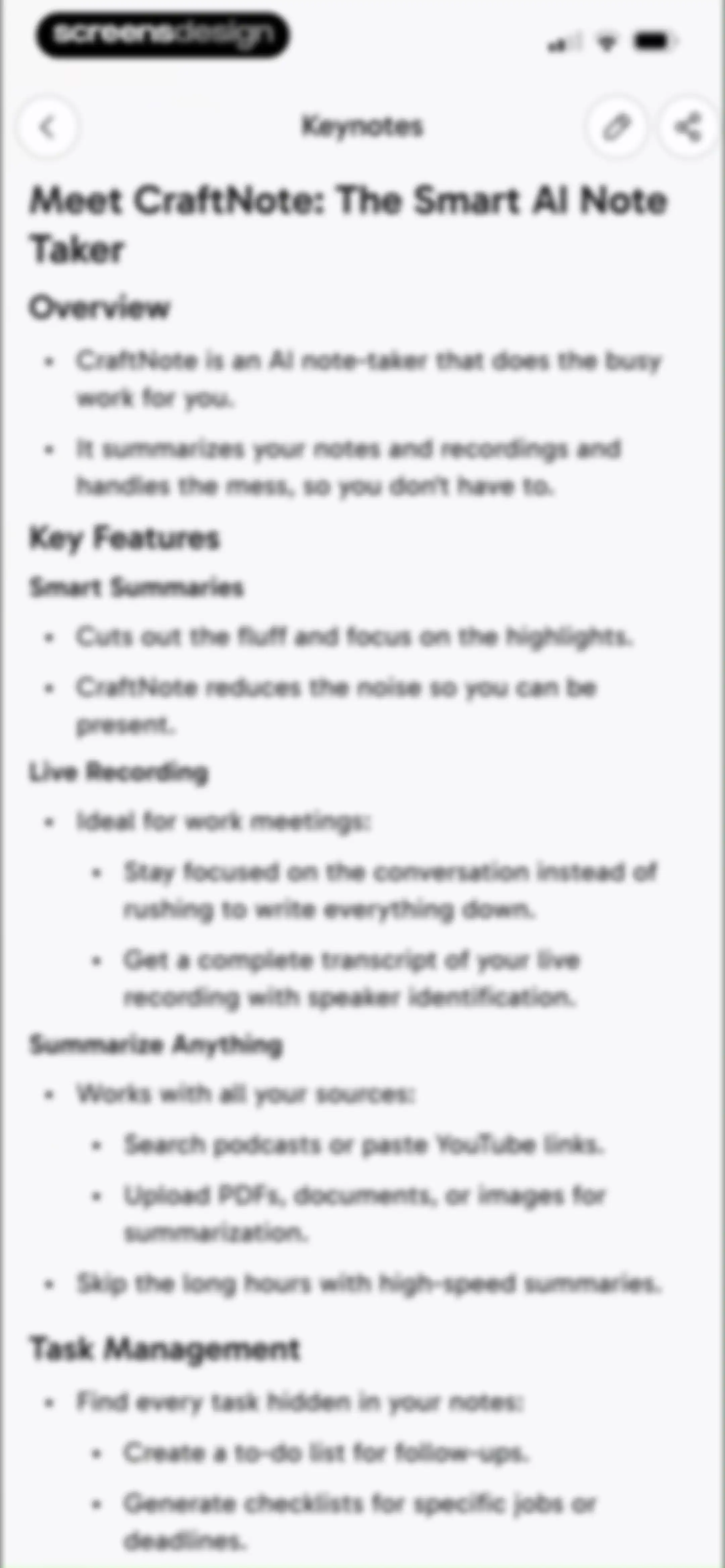 CraftNote: Smart AI Note Taker screen 77