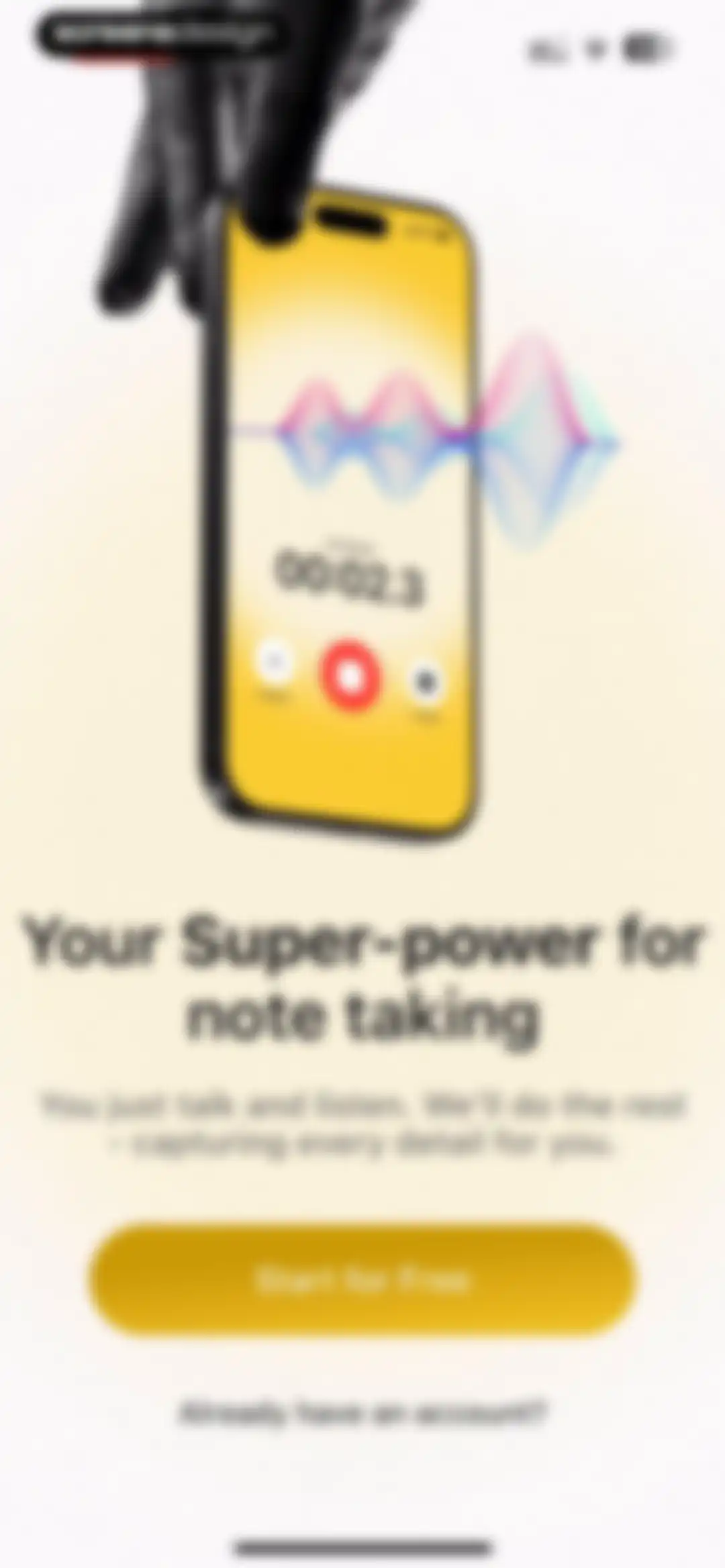 Noteflow: AI Notes Taking screen 2