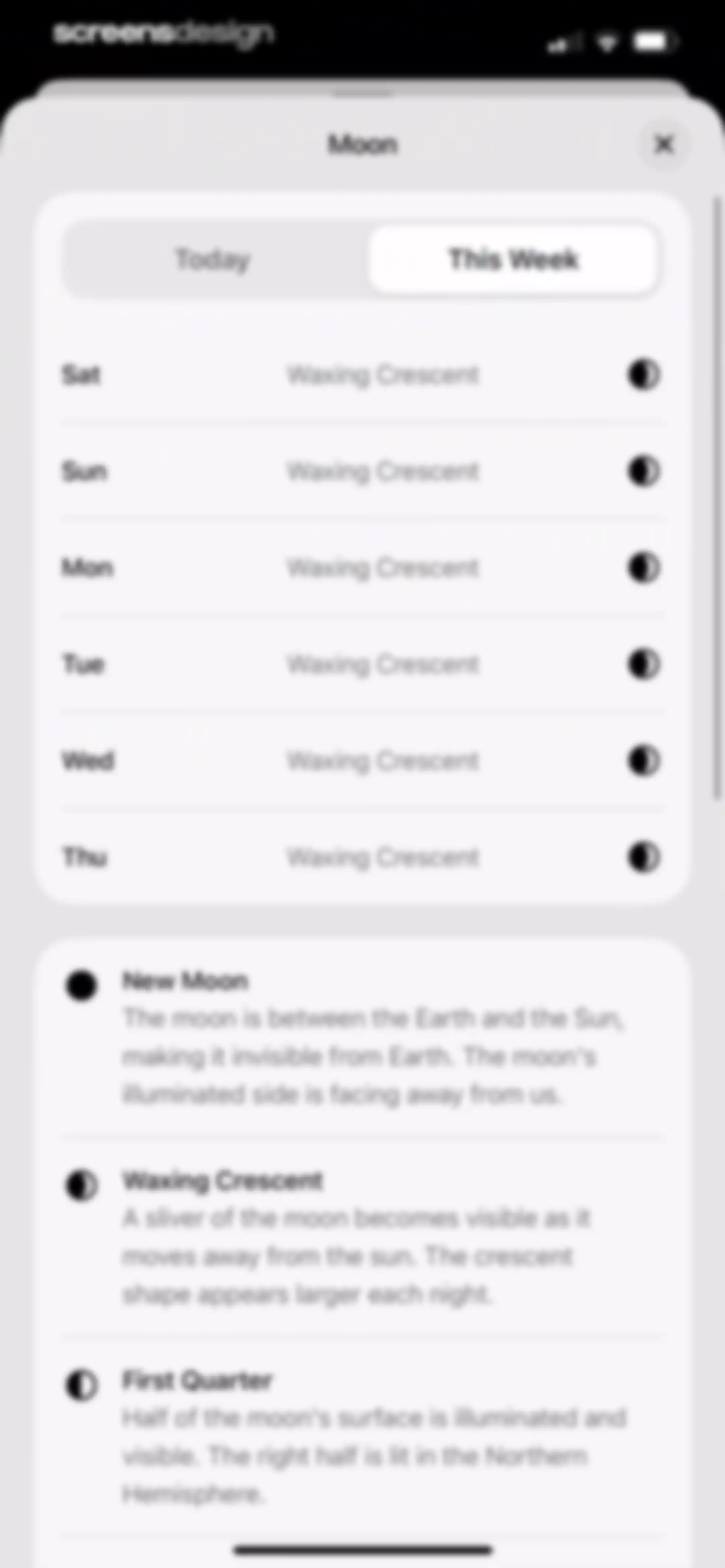 Element: Weather Radar screen 61