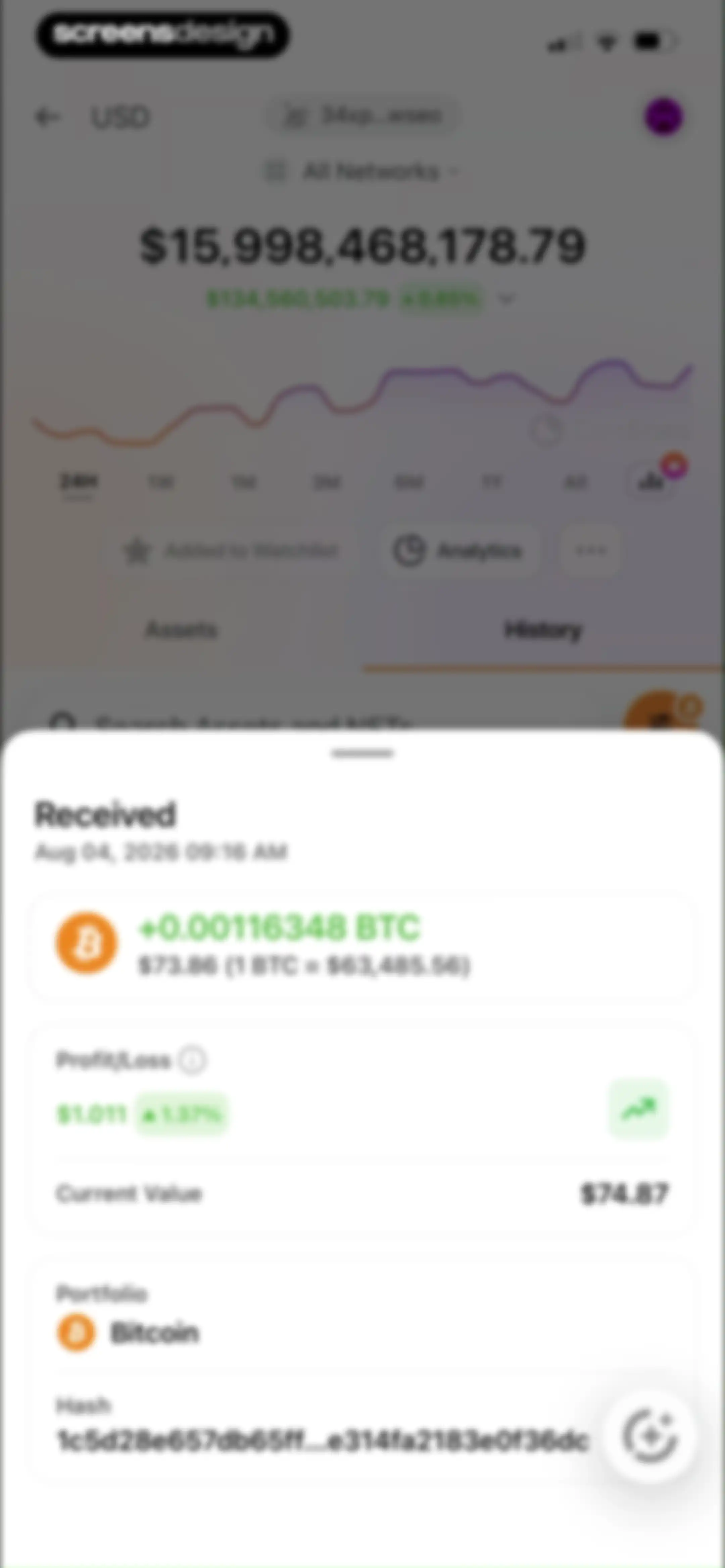 CoinStats: Crypto Portfolio screen 85