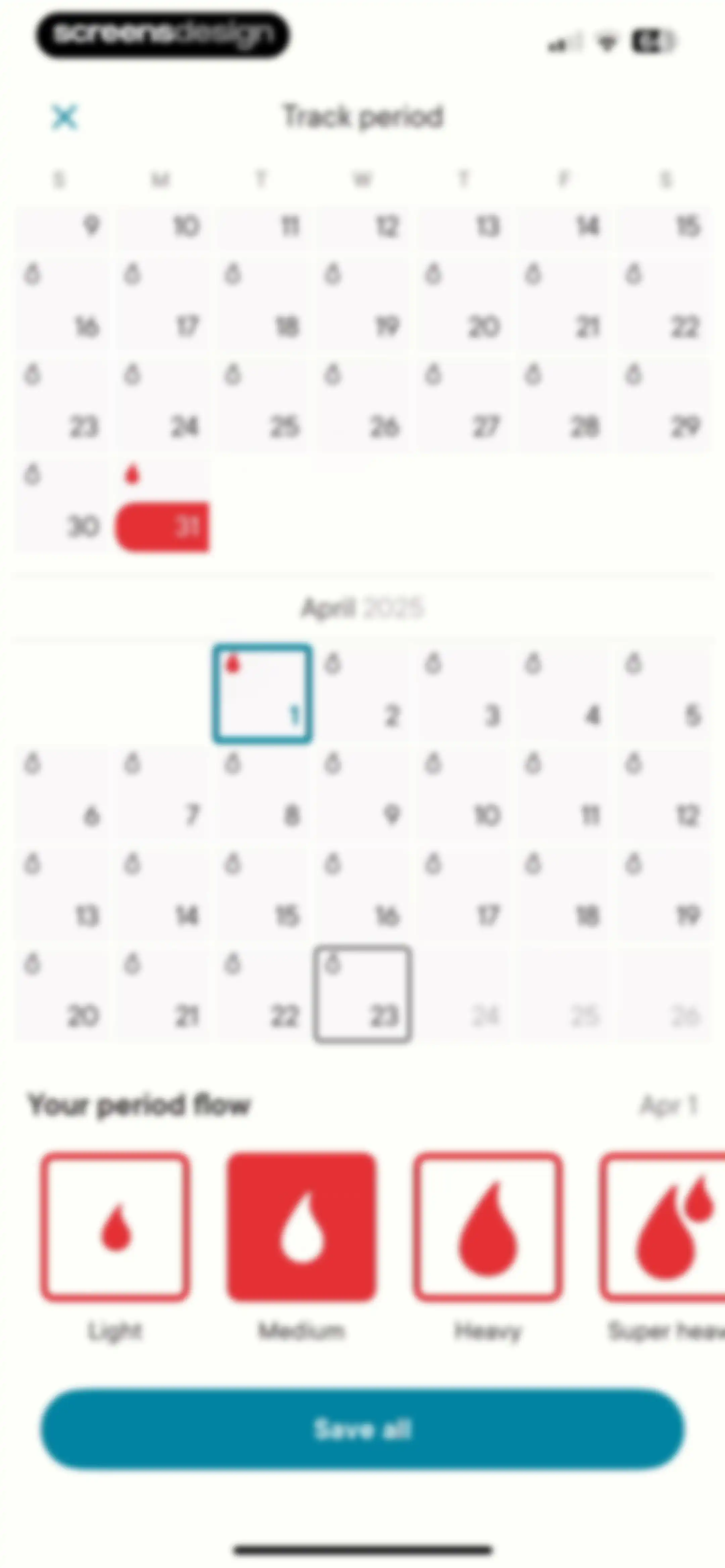 Clue Period & Cycle Tracker screen 30