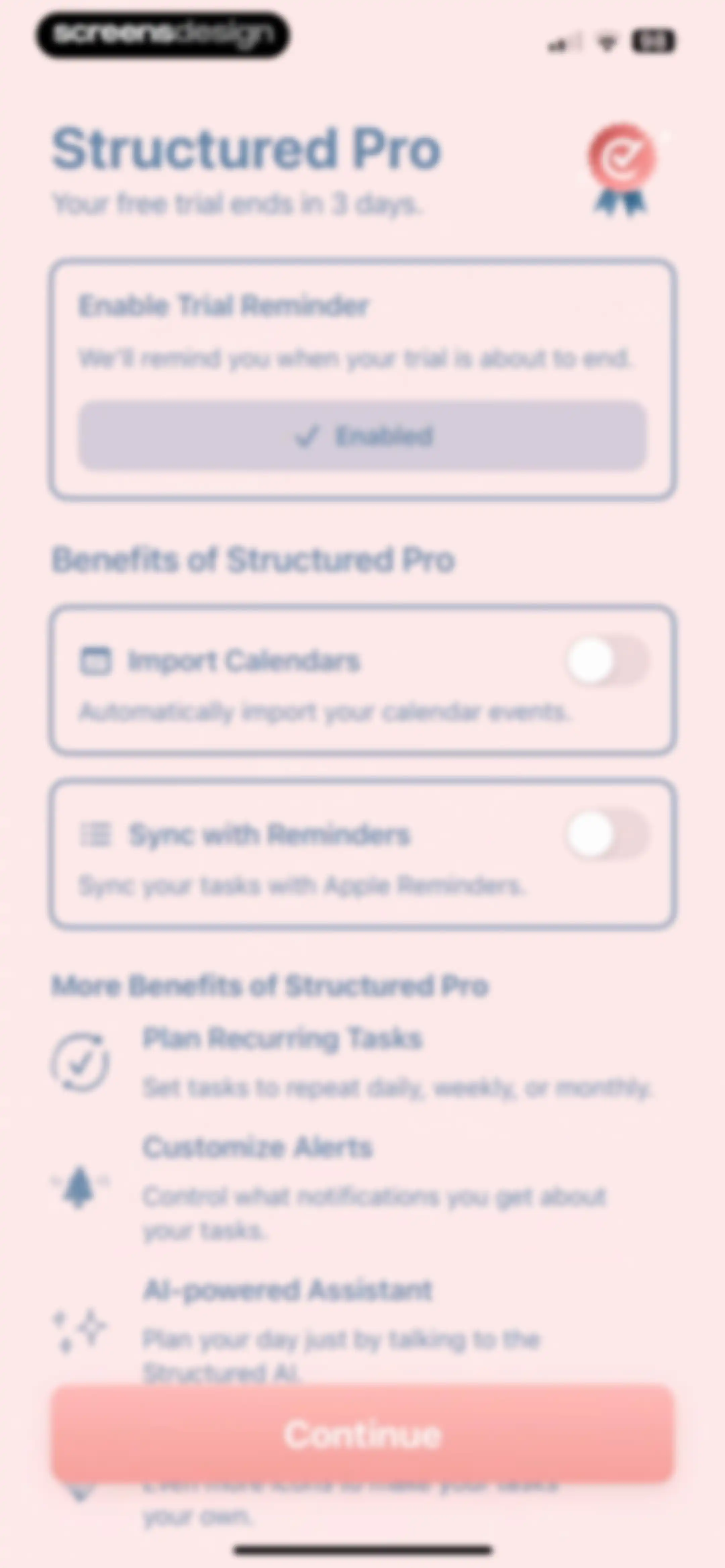 Structured: Daily Planner Todo screen 20