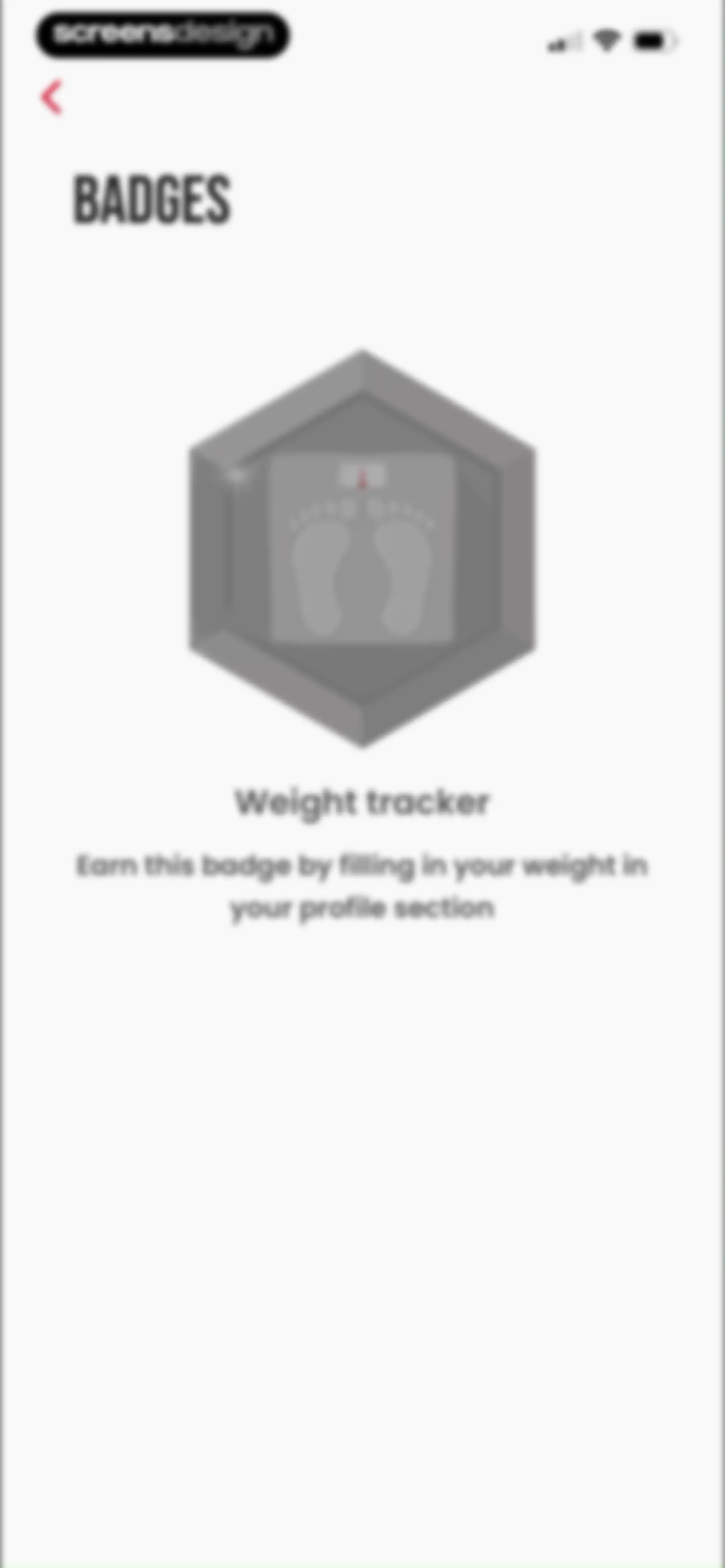 90 Day Challenge screen 121