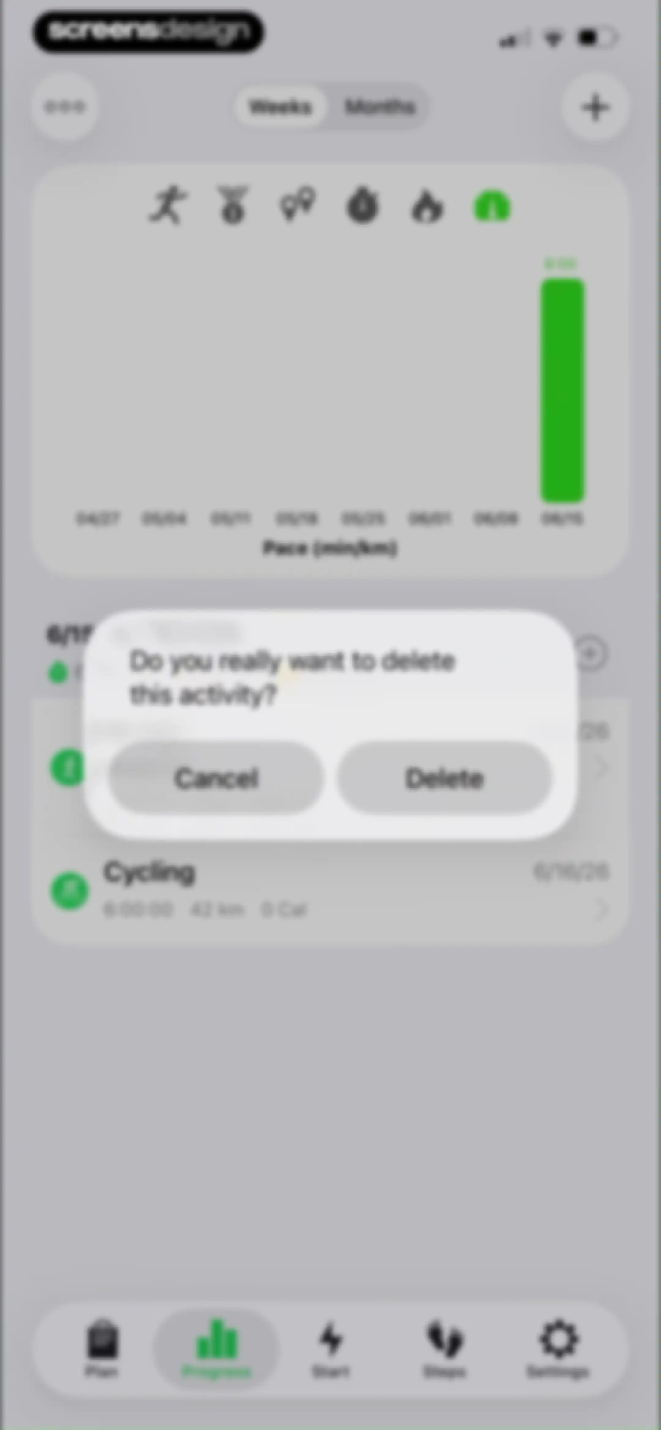 Running Walking Tracker Goals screen 51
