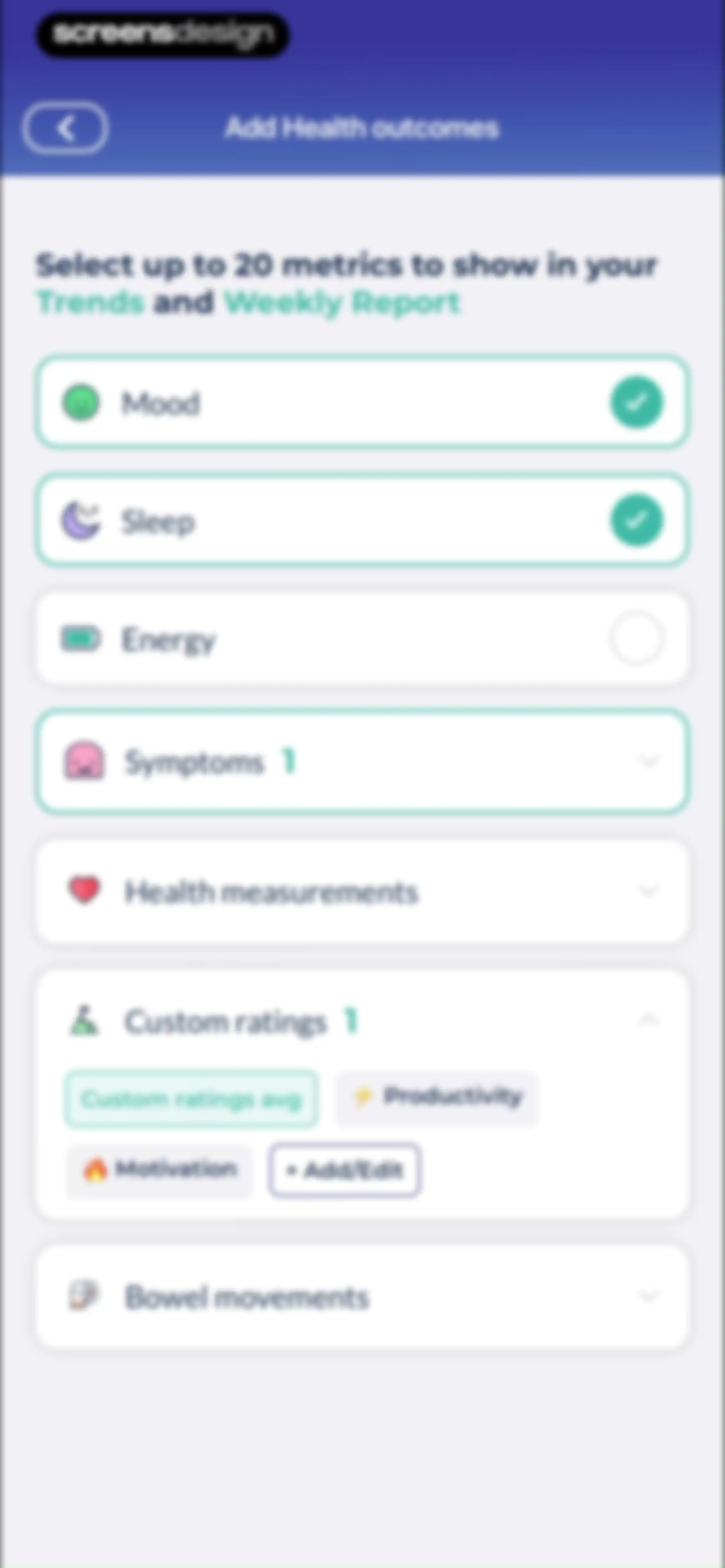 Bearable - Symptom Tracker screen 130