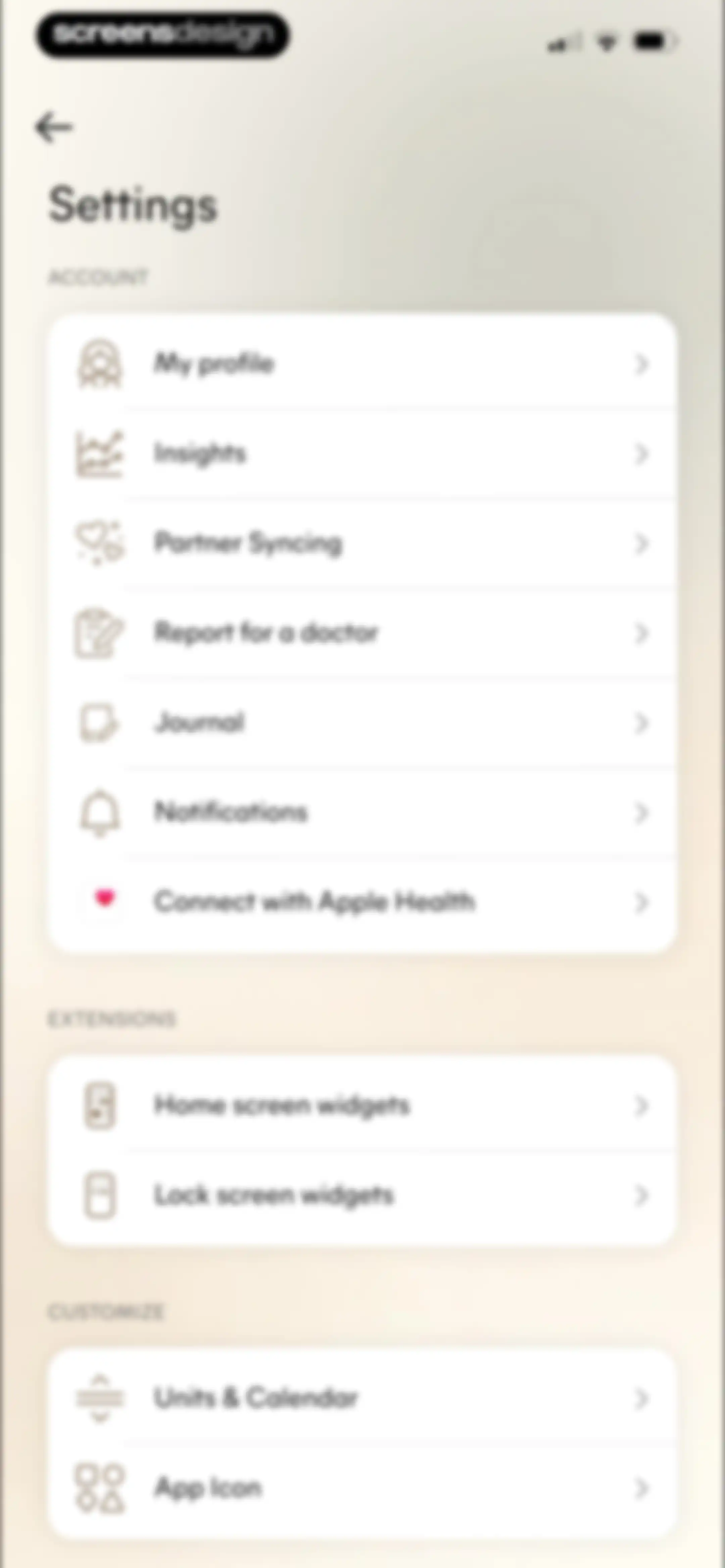 Lively - Period Tracker, Cycle screen 76