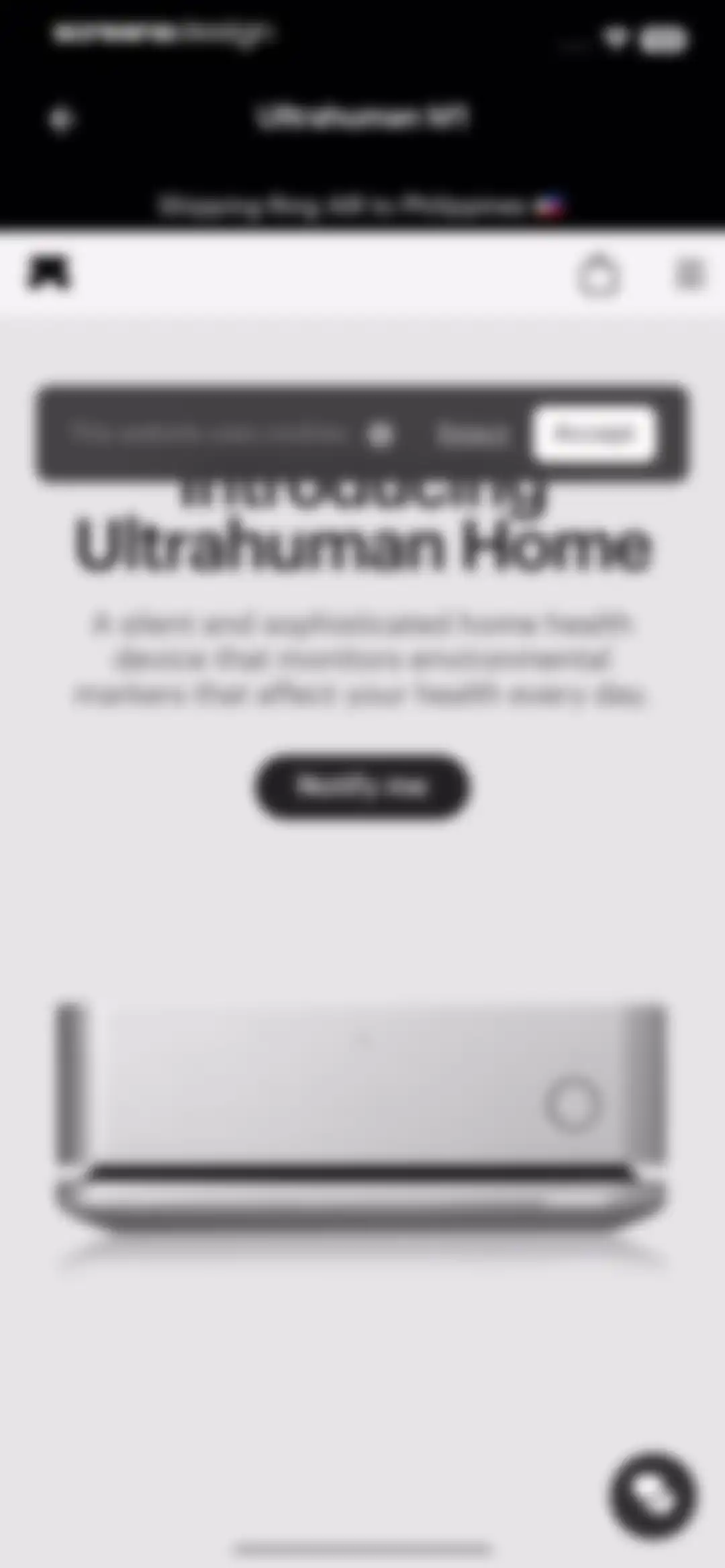 Ultrahuman screen 50