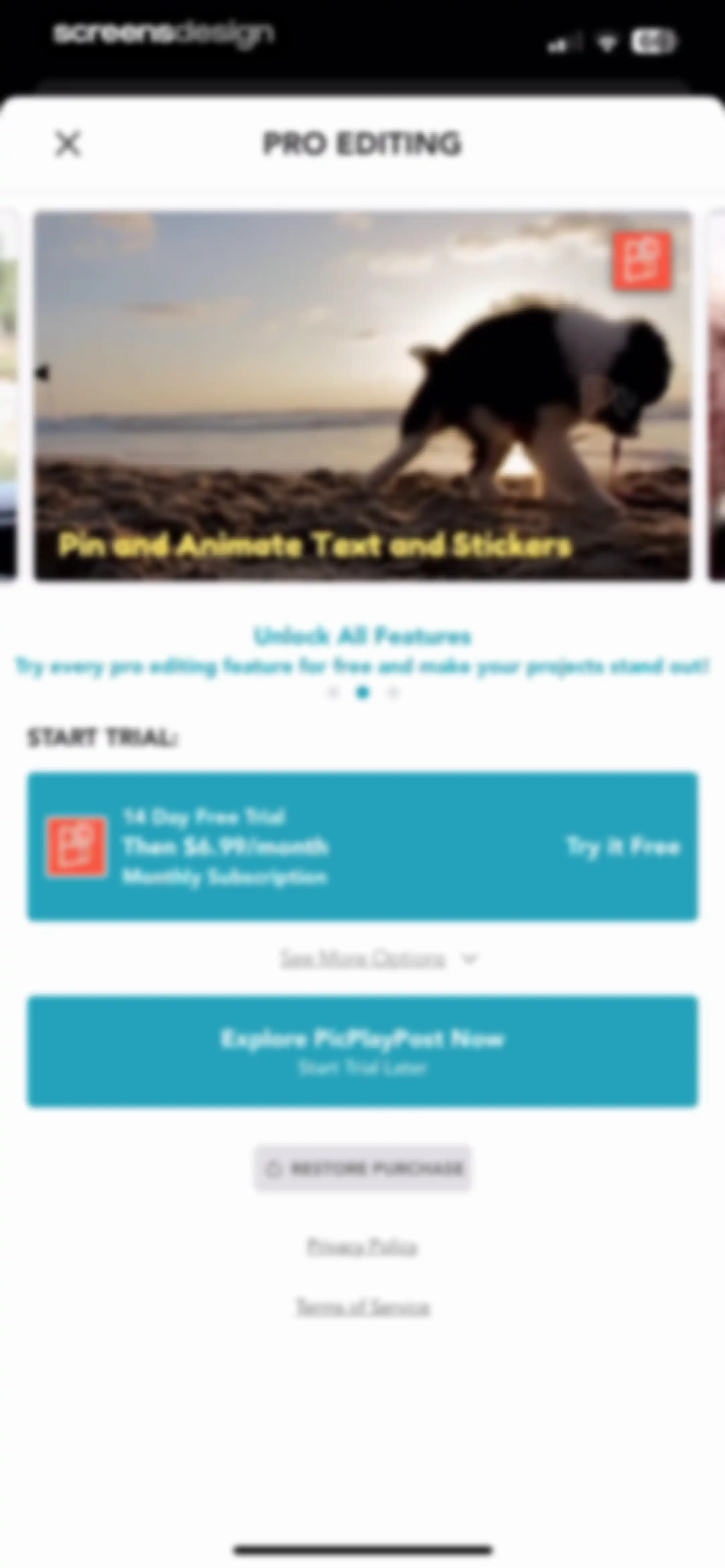 PicPlayPost: Video Editor screen 3