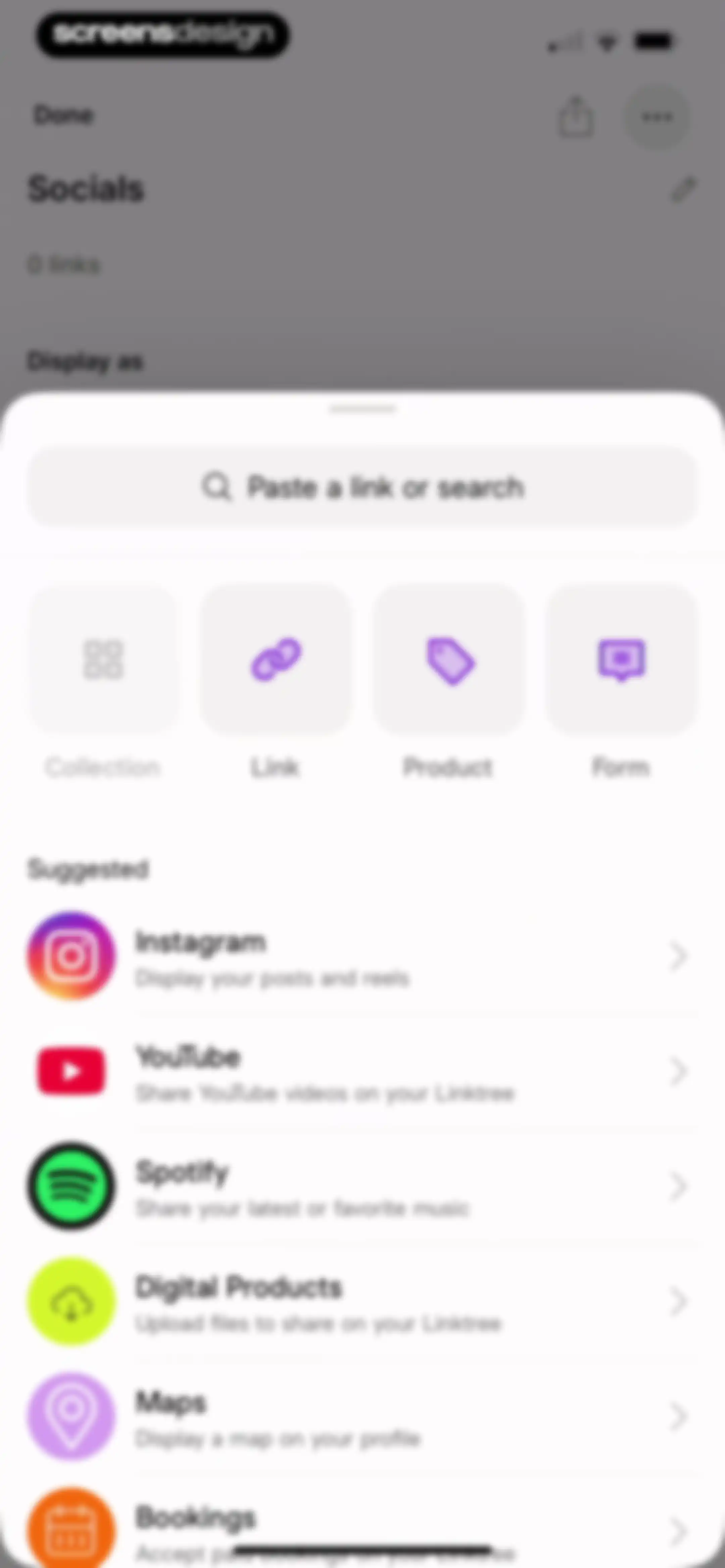 Linktree: Link in Bio Creator screen 54