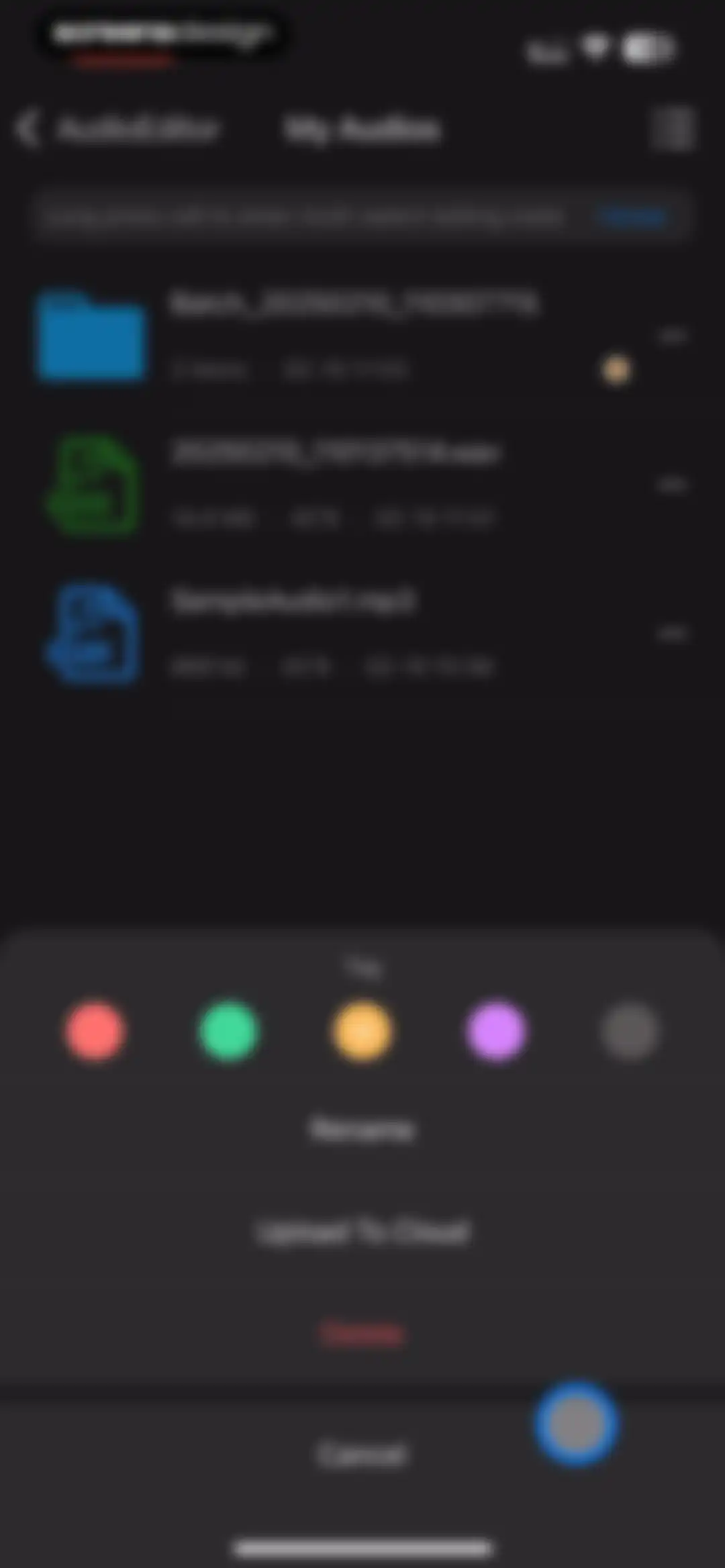 Audio Editor - Music editor screen 61