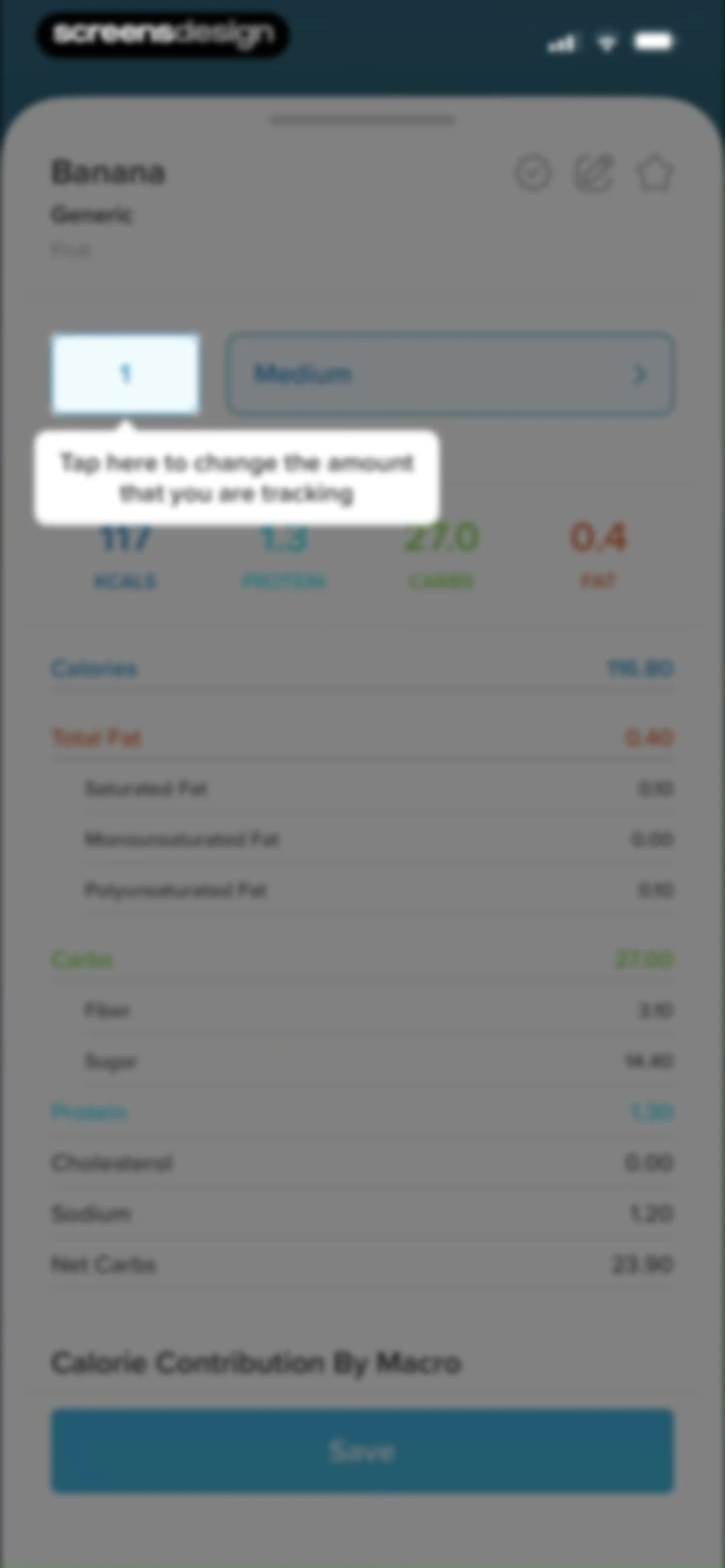 My Macros+ | Macro Tracker screen 43