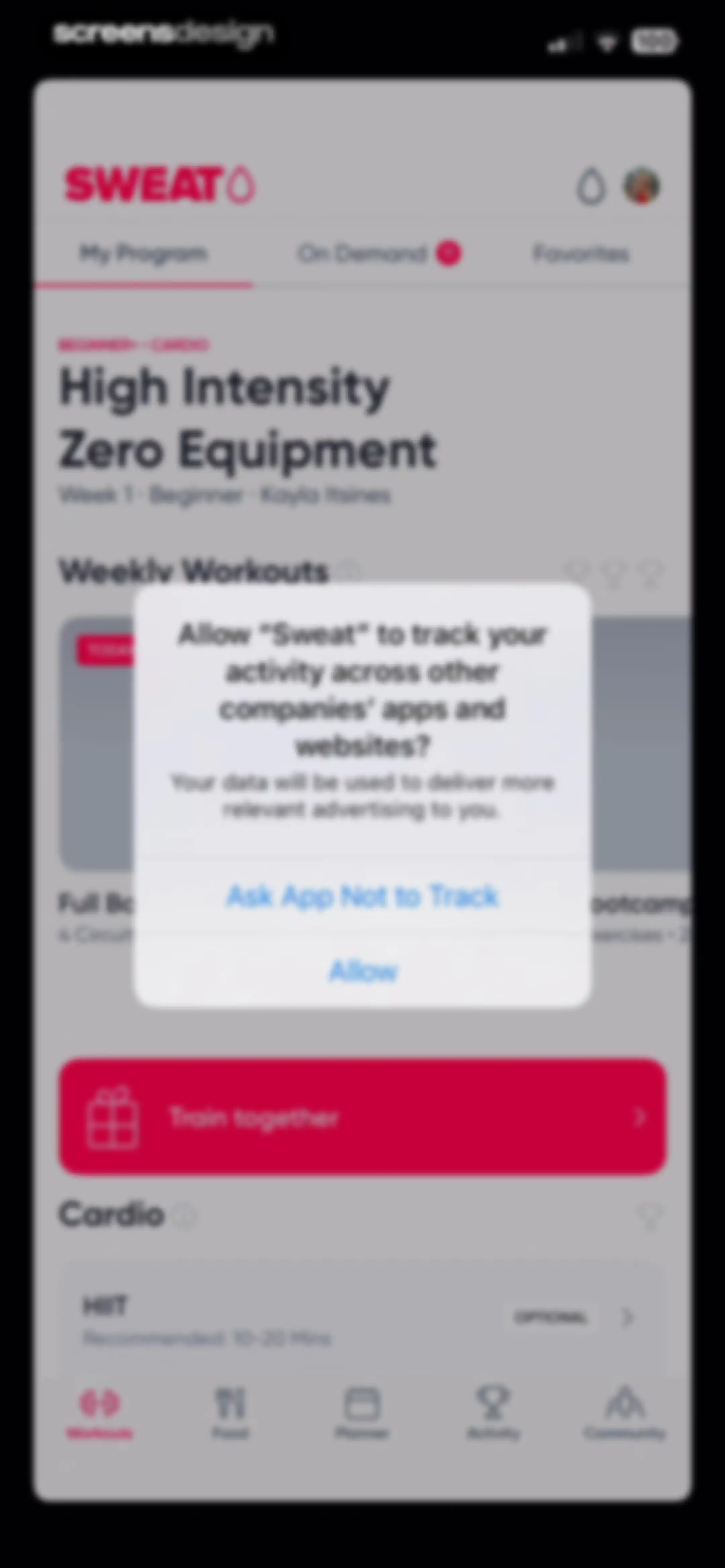 Sweat: Fitness App For Women screen 39