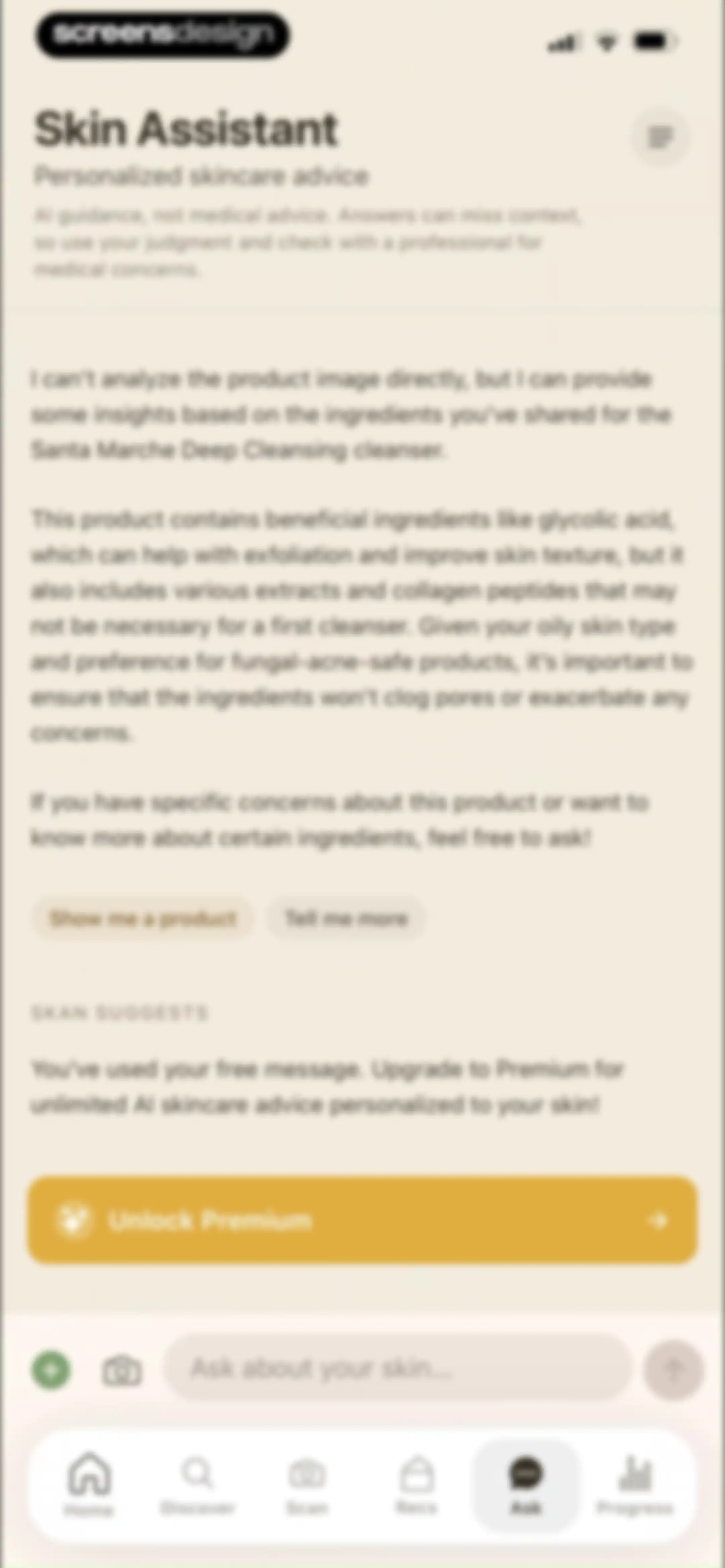 Skan - #1 Skincare App screen 102