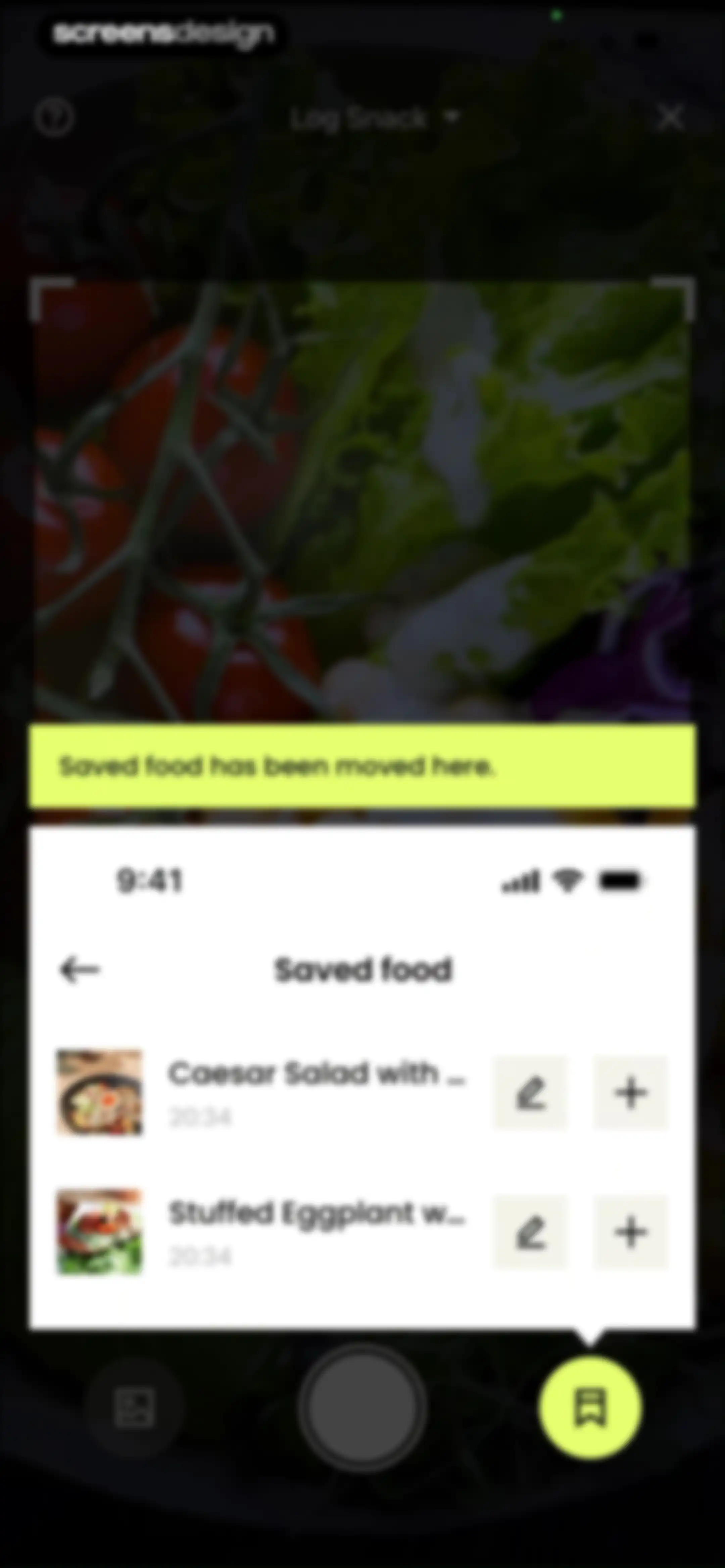 CalDiet - Food Analysis Pal screen 101