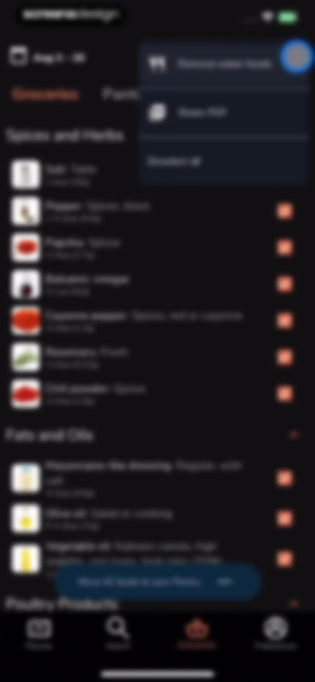 Eat This Much - Meal Planner screen 104