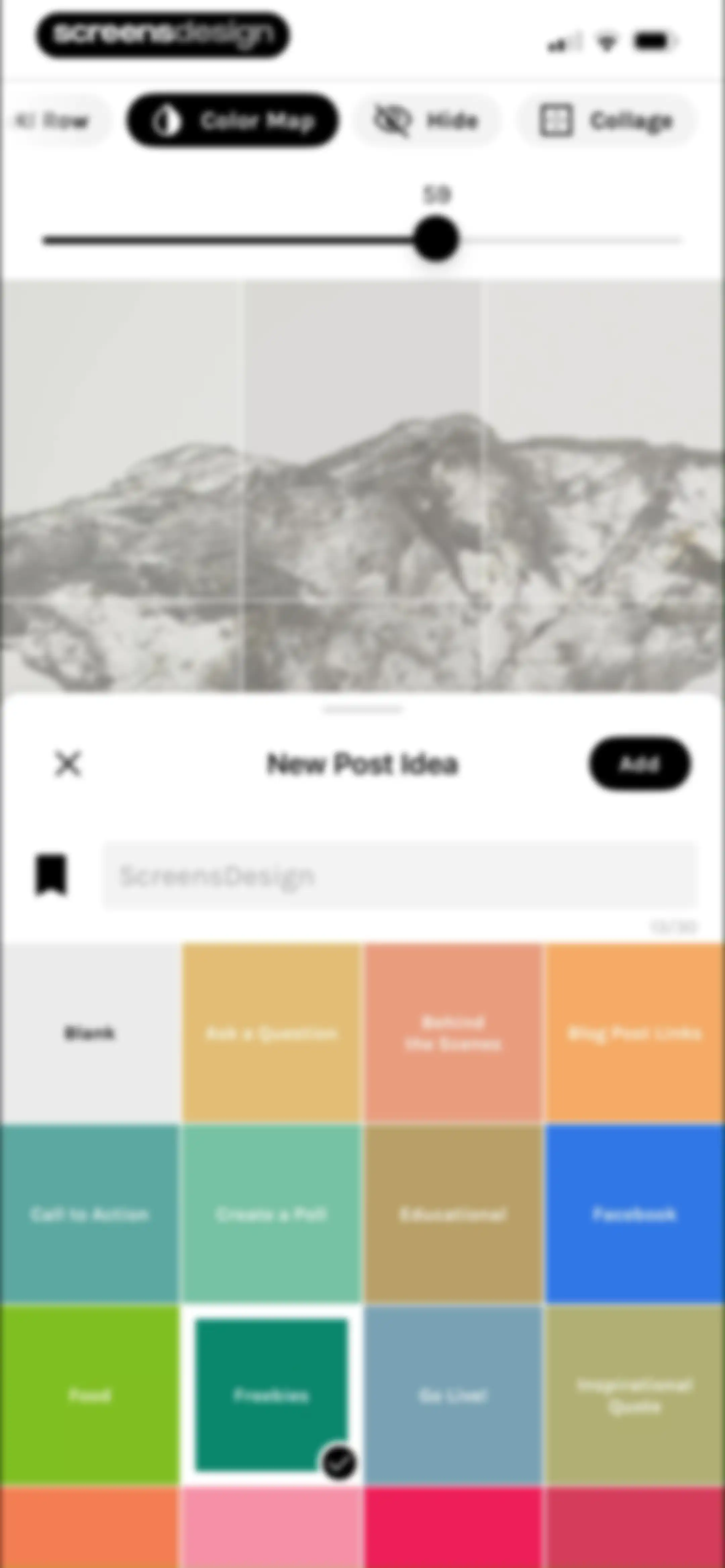 UNUM — Layout & Feed Preview screen 70