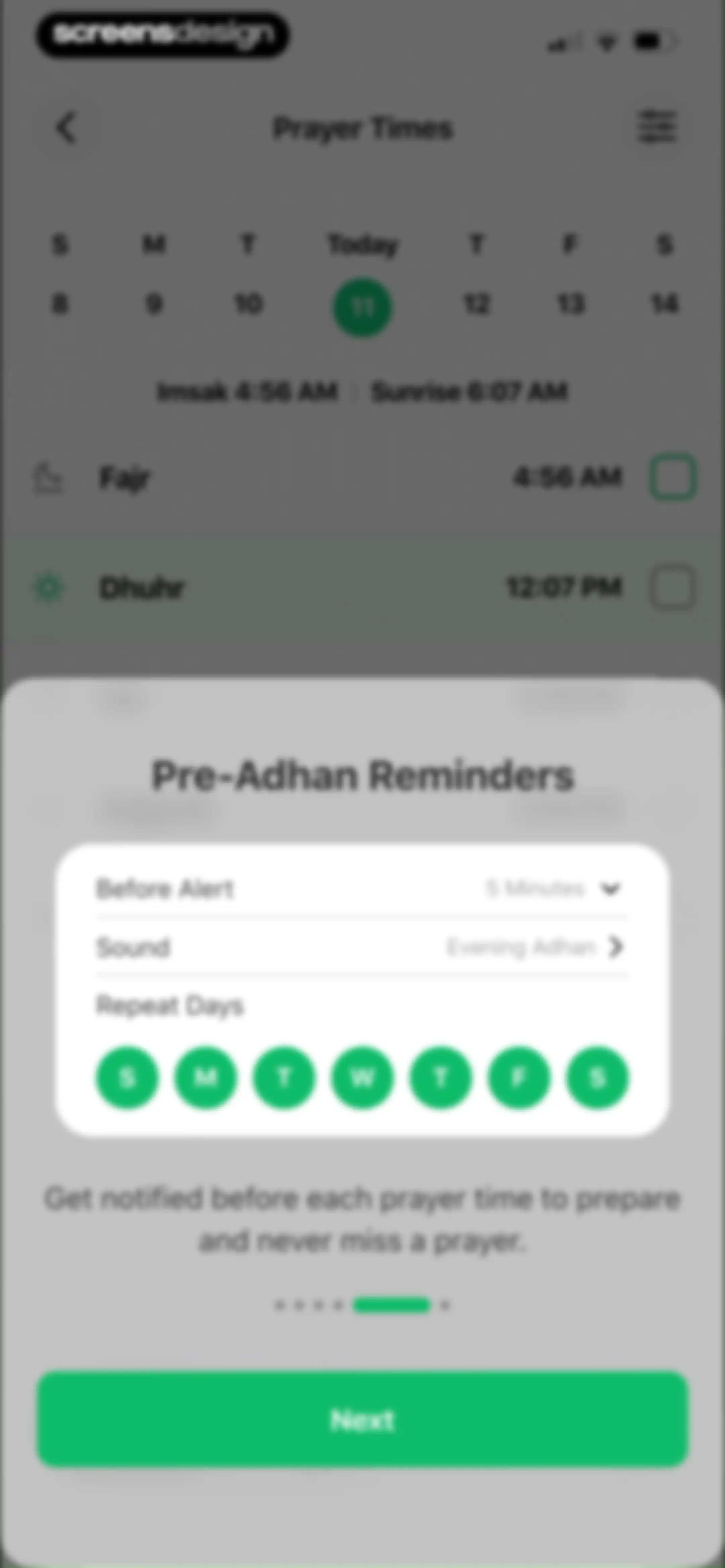 Muslim: Prayer Times, Qibla screen 19