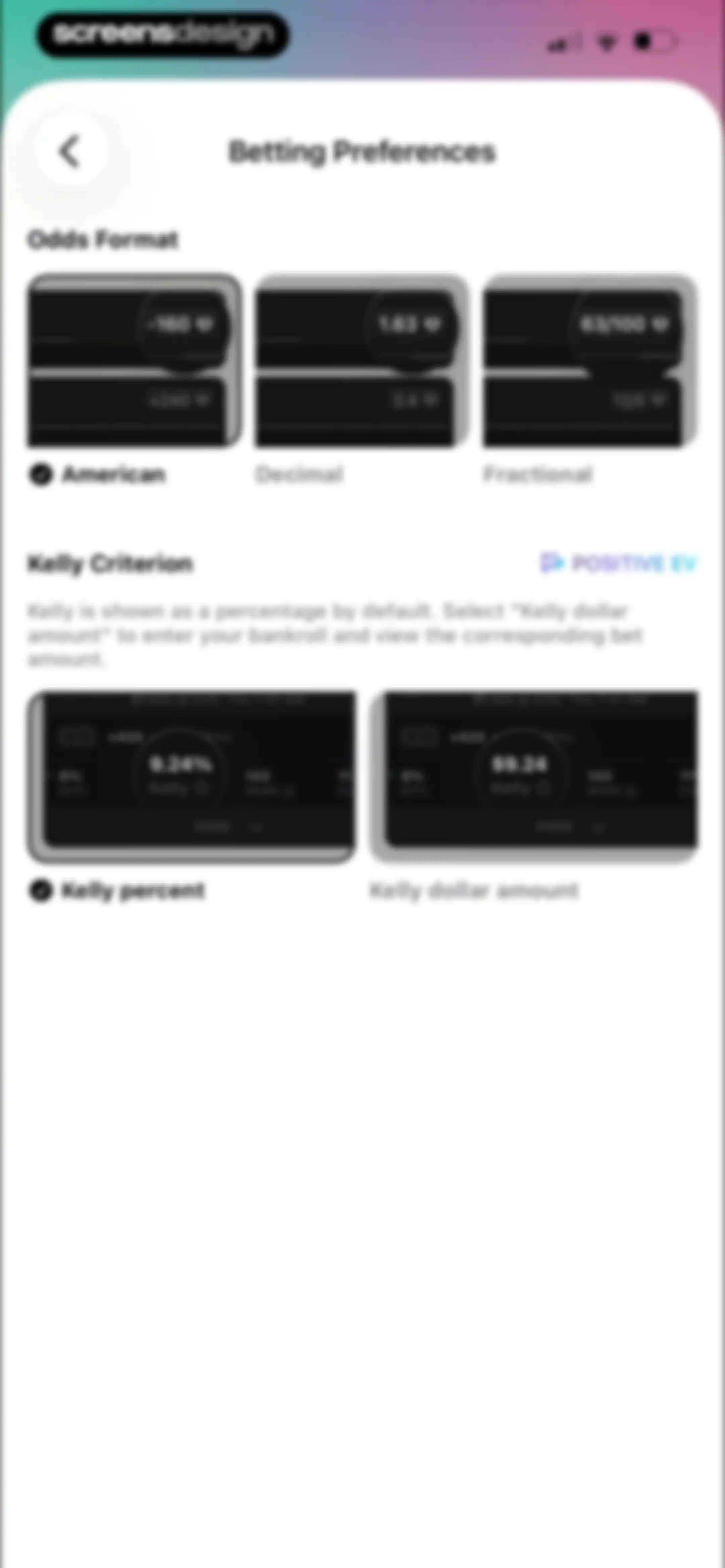 Outlier: Smart Sports Betting screen 118