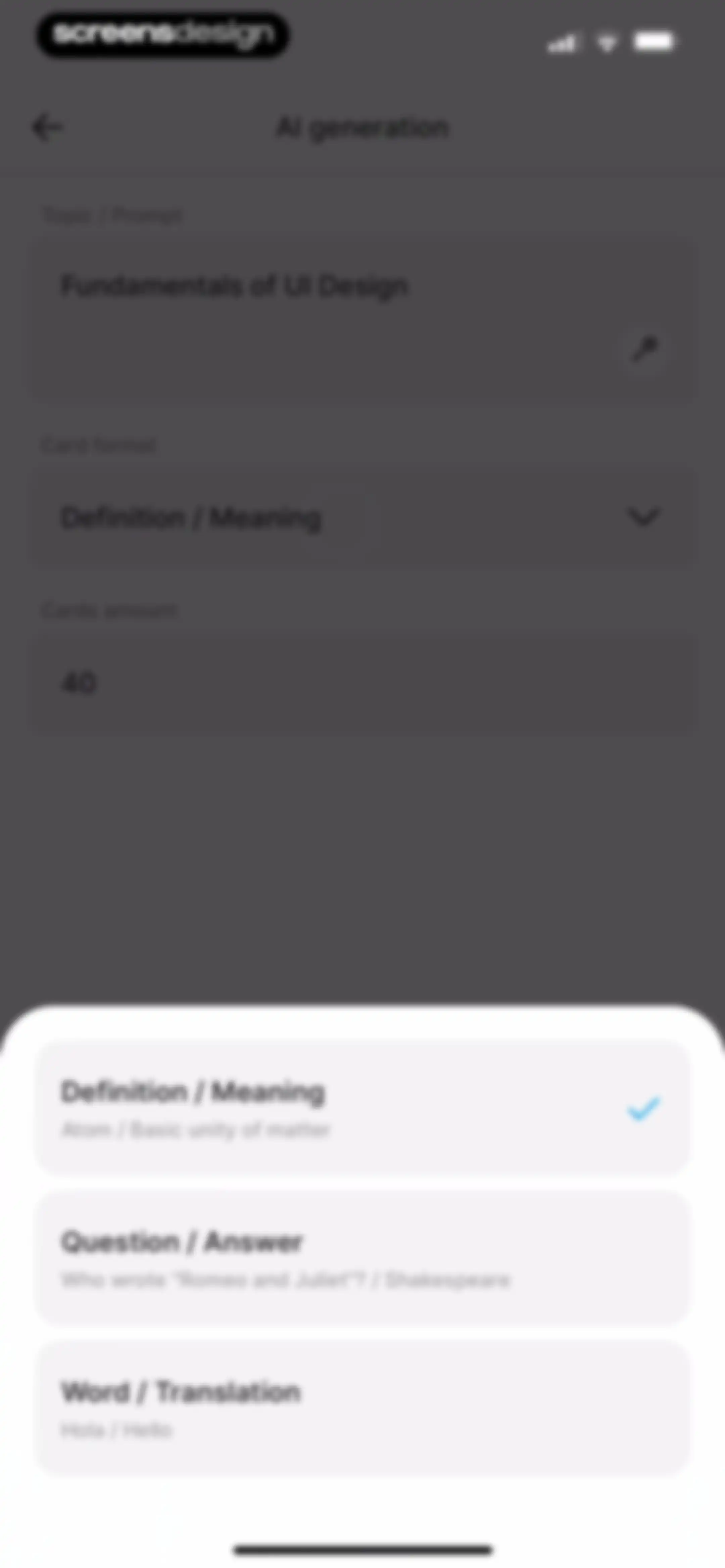 Noji - Flashcards study app screen 33