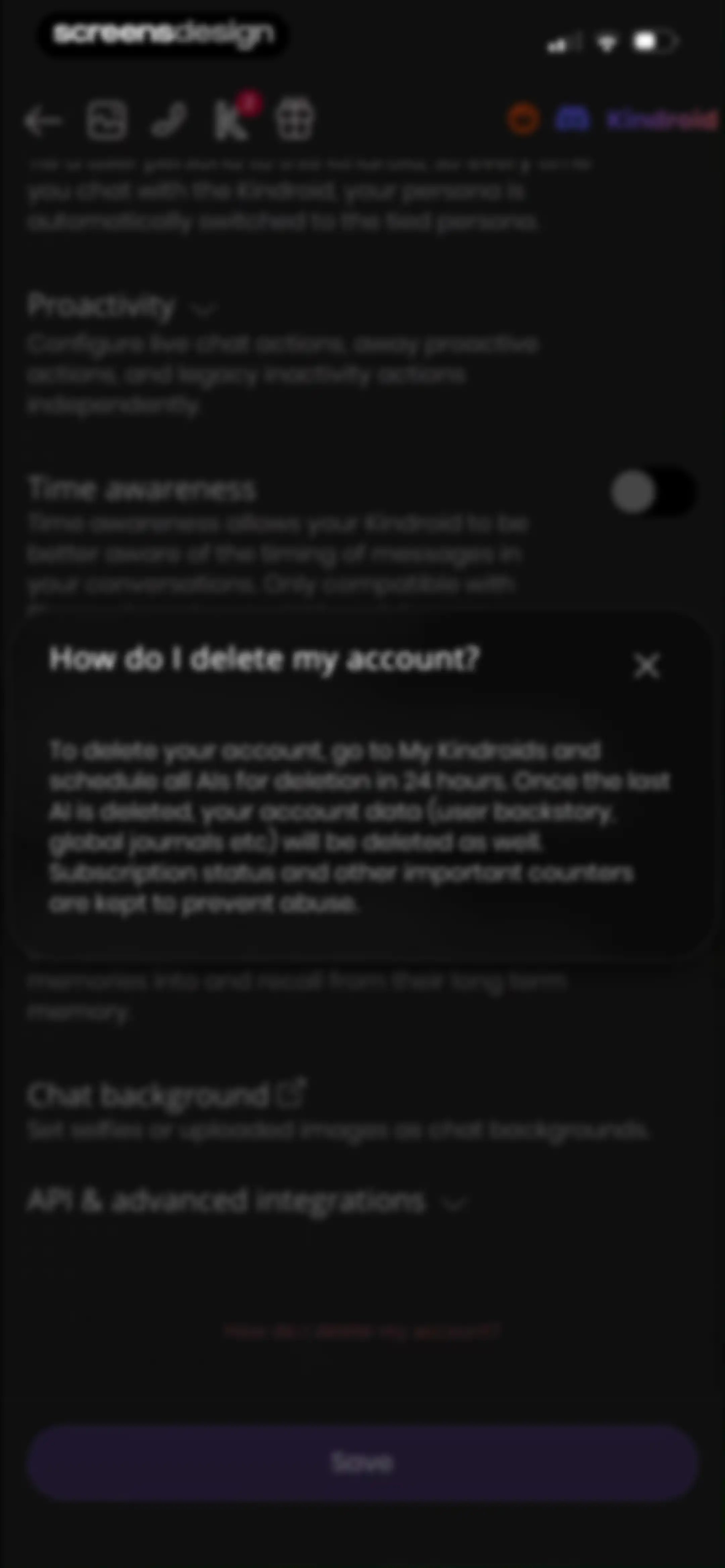 Kindroid: Your Personal AI screen 114