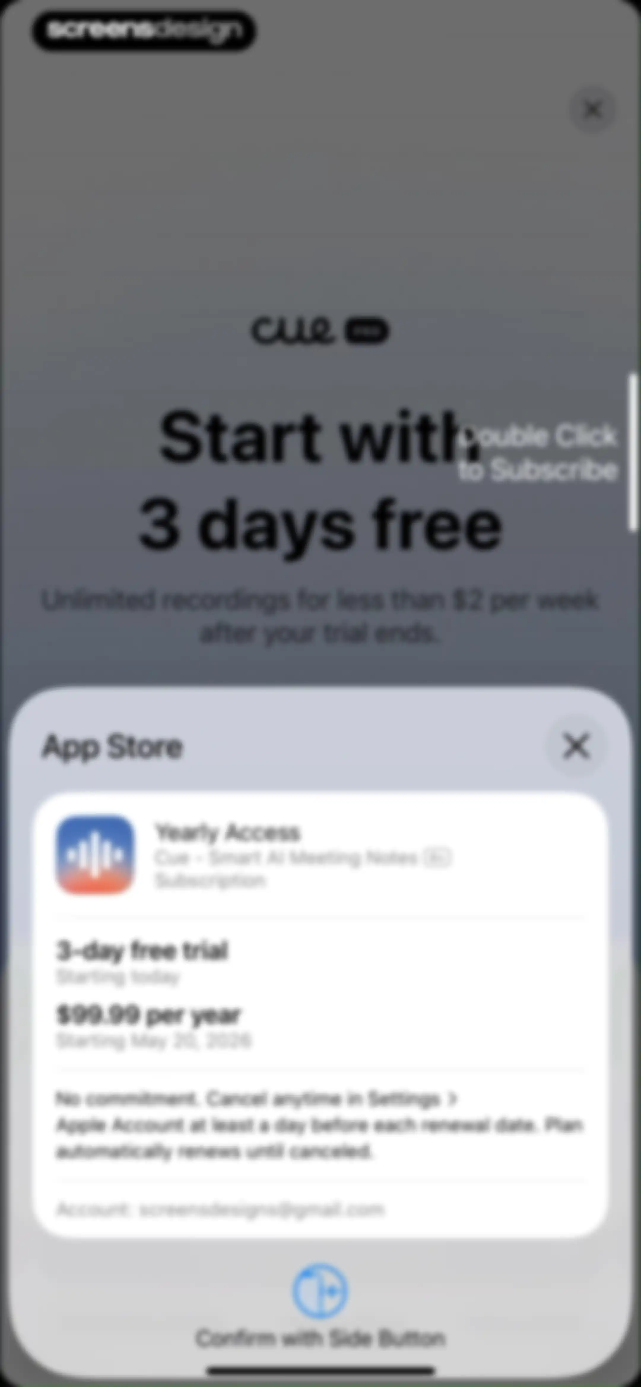 Cue: AI Note Taker & Recorder screen 29