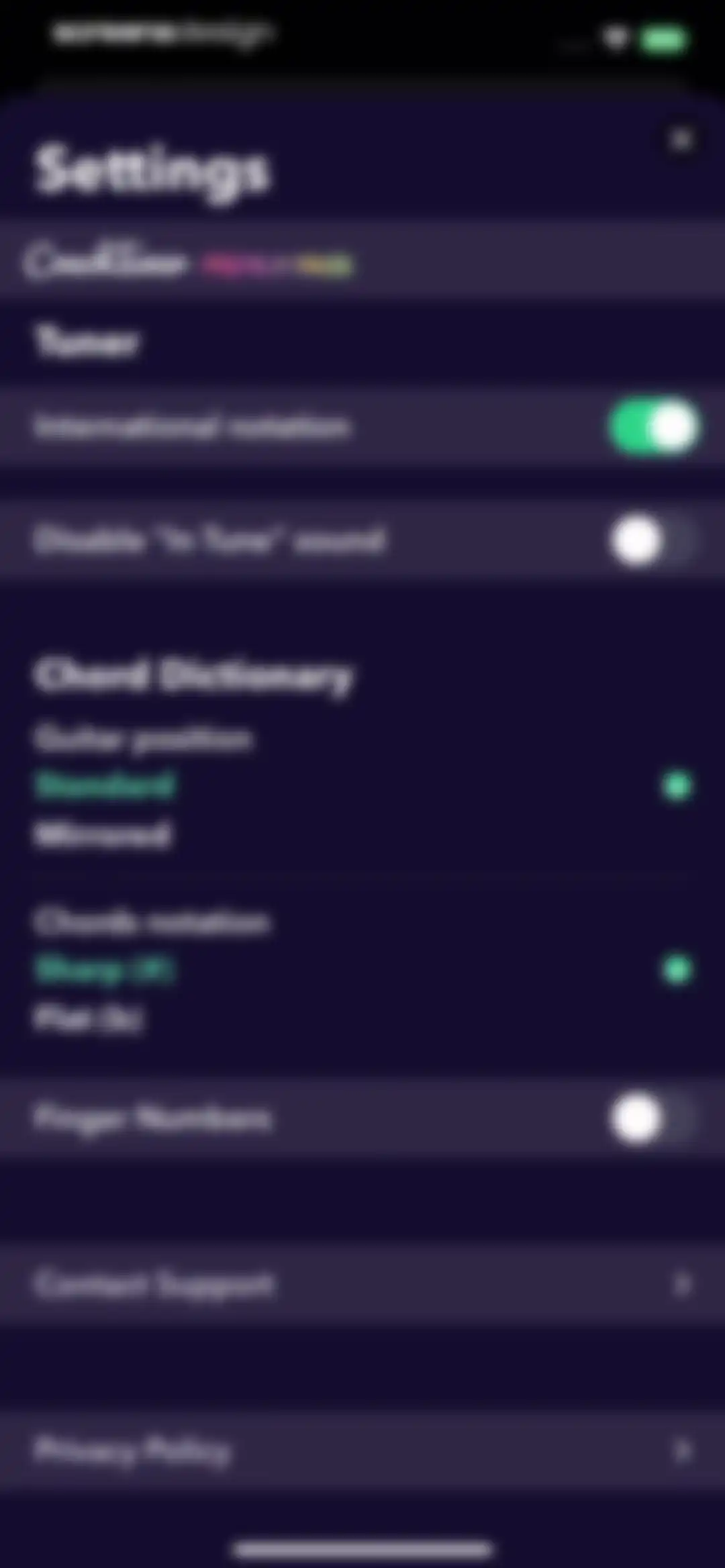 Guitar Tuner Easy tune chords screen 39