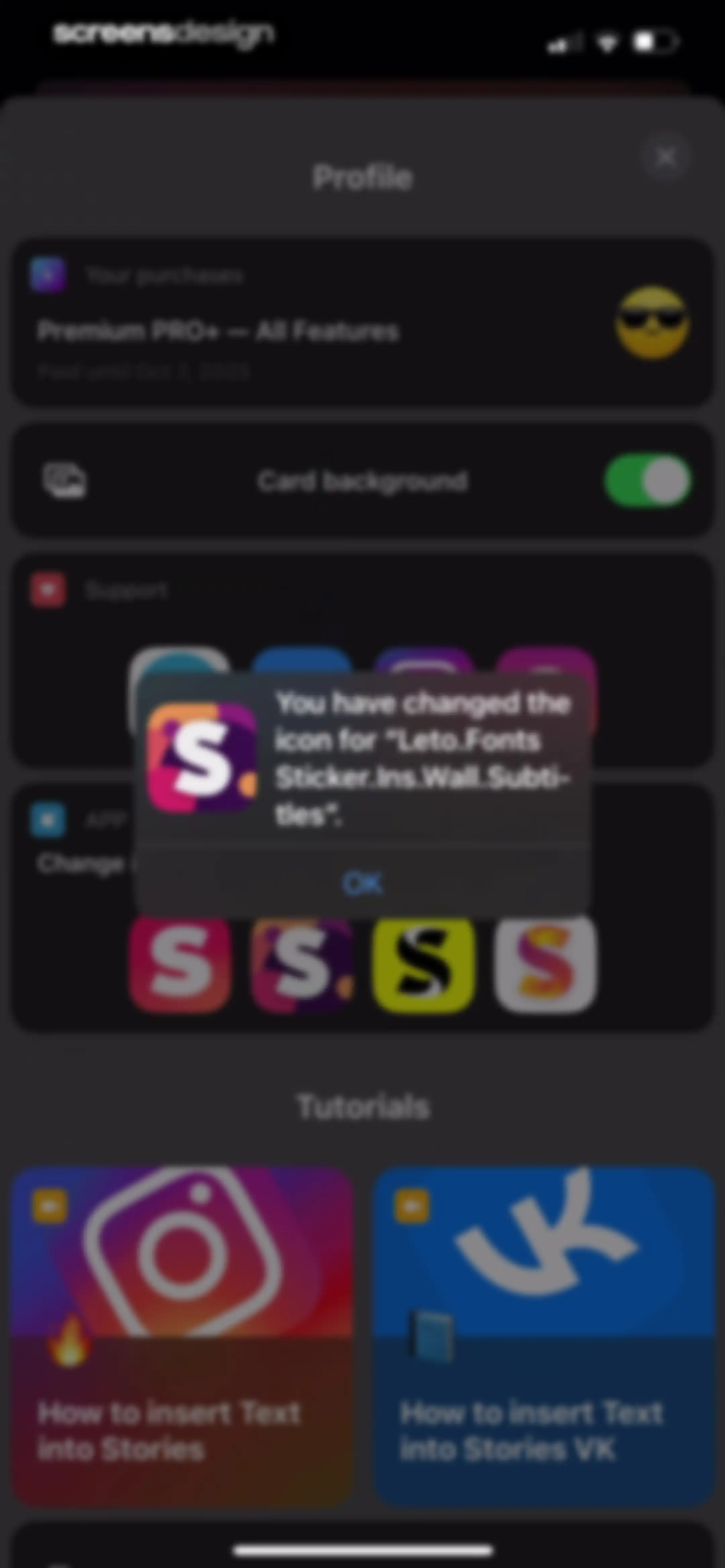 Leto: Font for Instagram Story screen 159