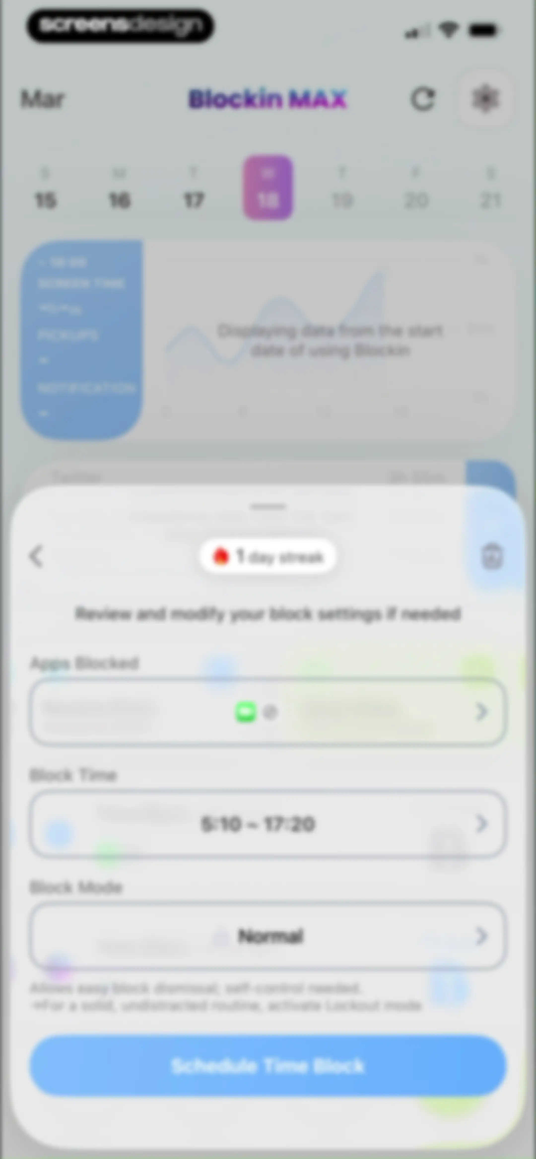 Blockin -Screen Time for Focus screen 112