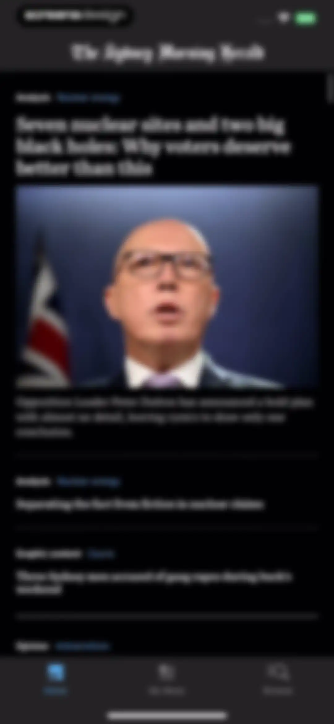 The Sydney Morning Herald screen 2