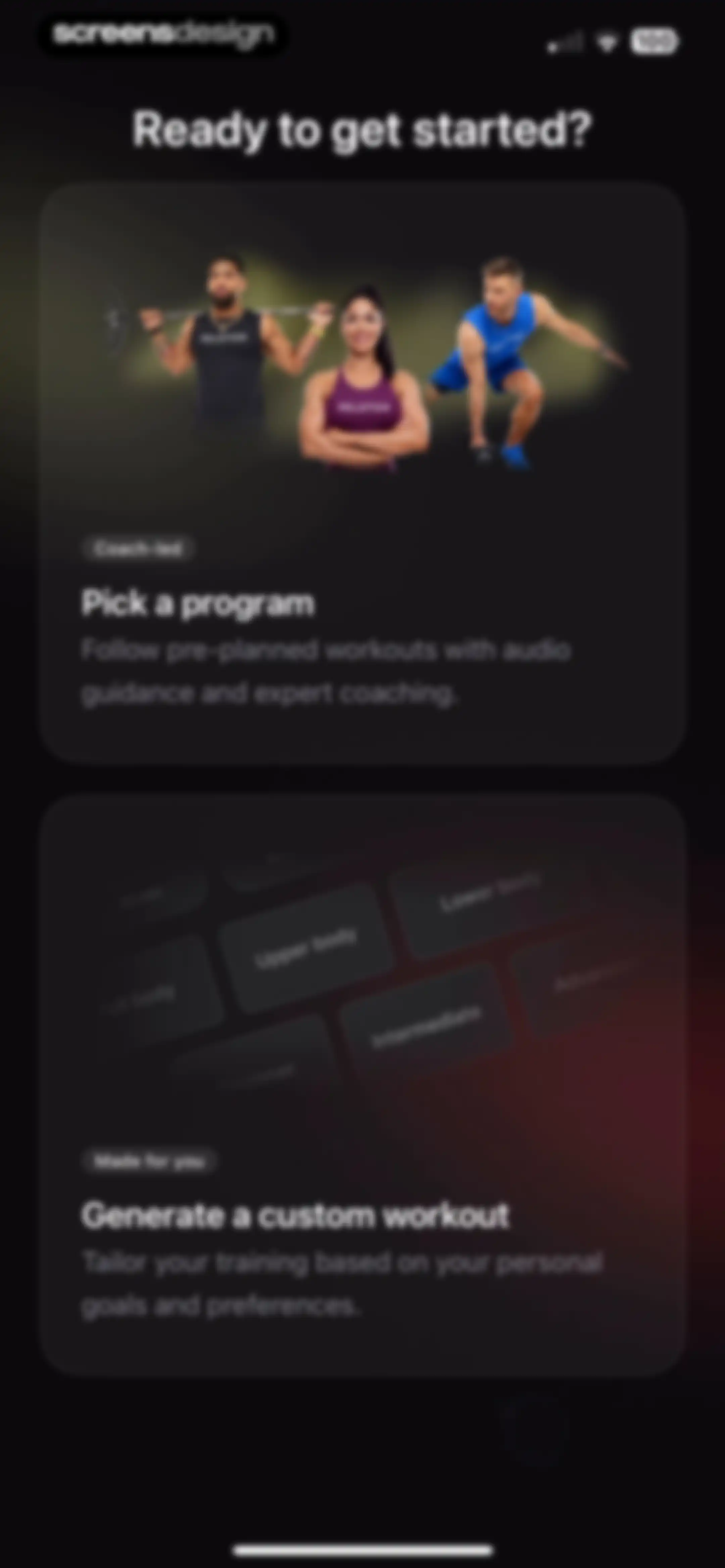 Peloton Strength+ screen 22