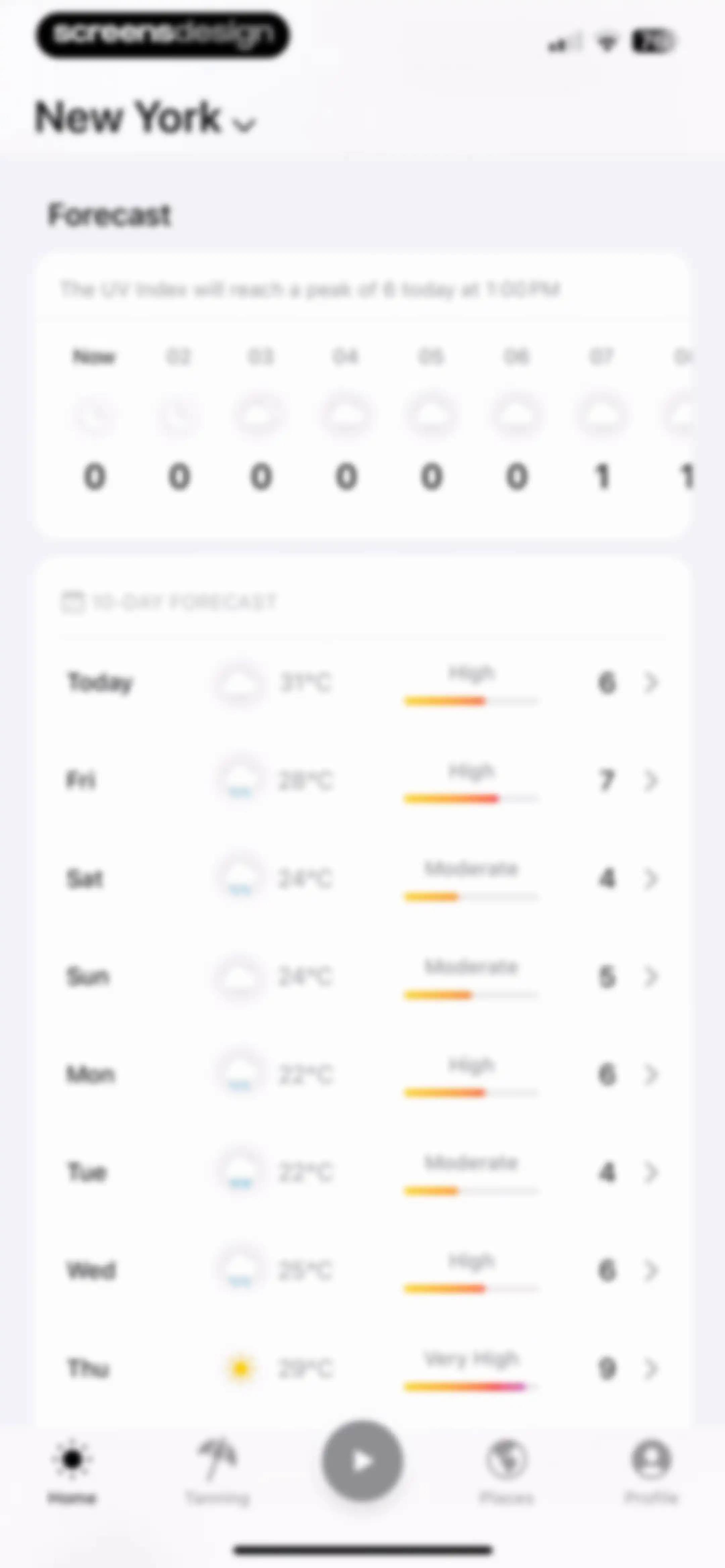 SunSafe: UV Index & Tanning screen 40