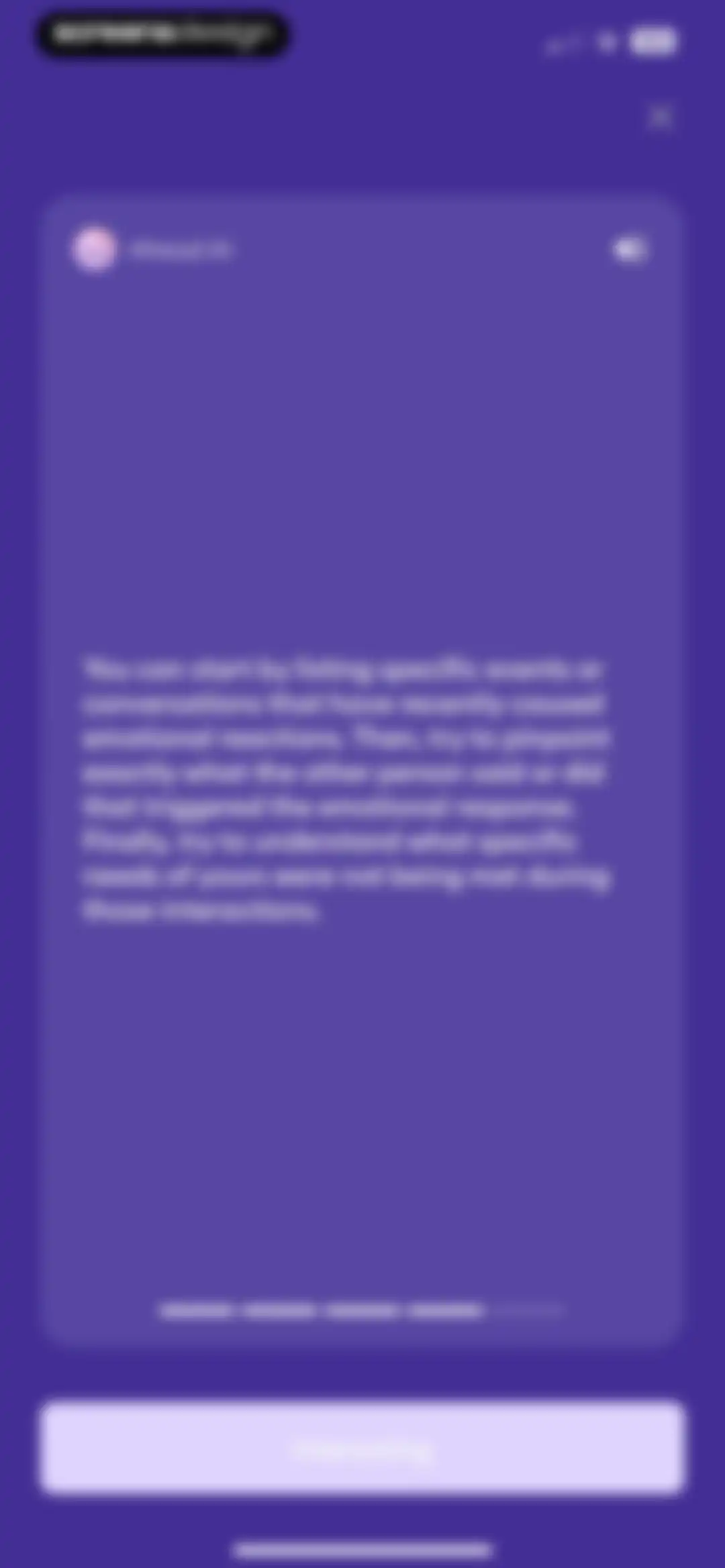 Ahead: Emotional Companion screen 132