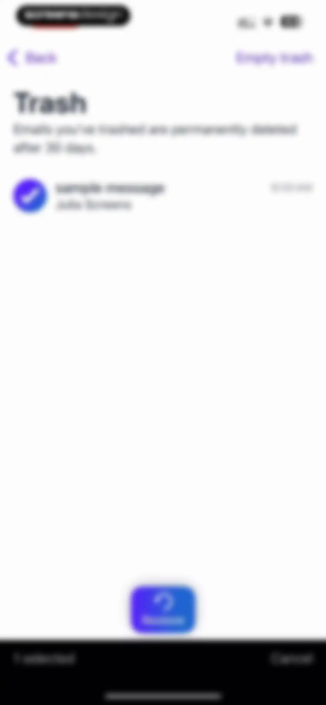 HEY Email screen 120