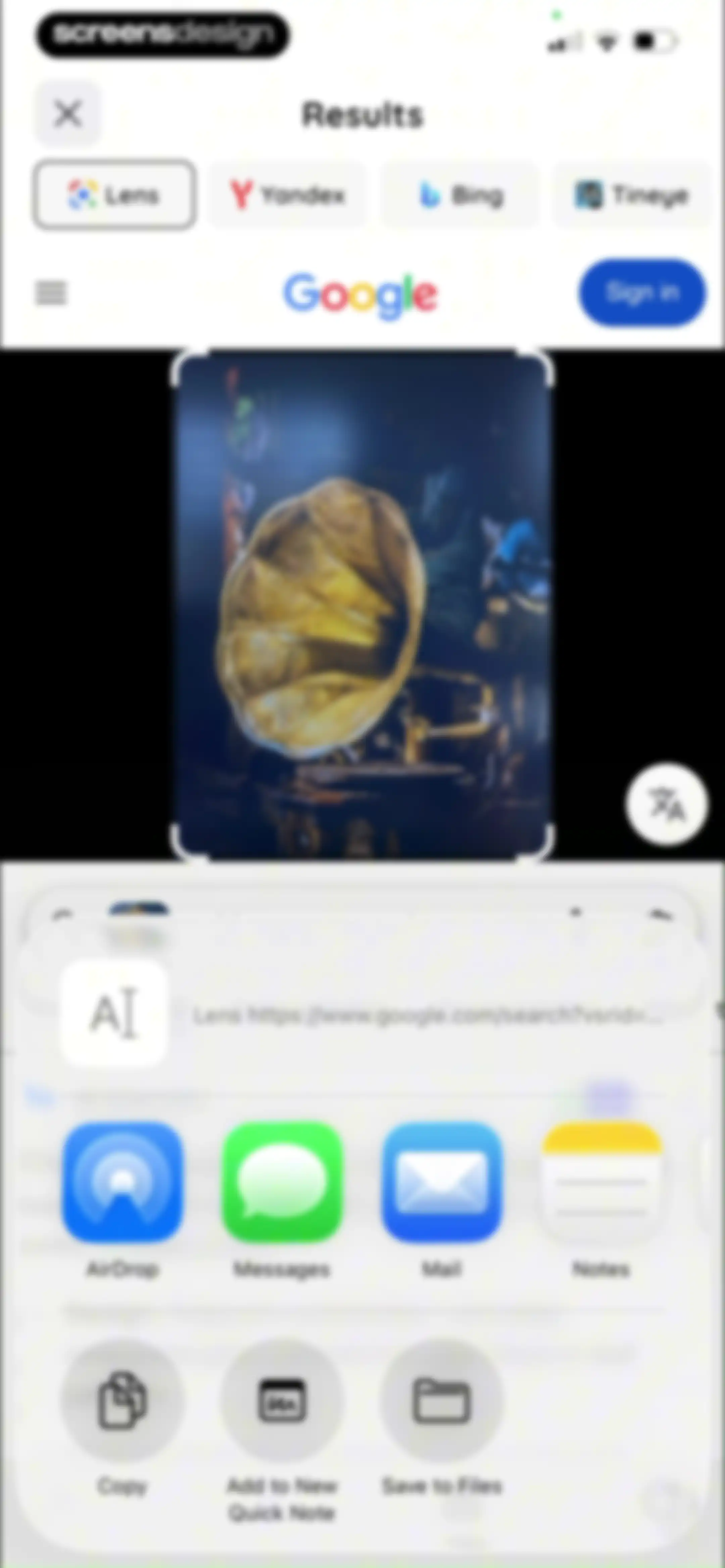 Lens: Translate & Image Search screen 42