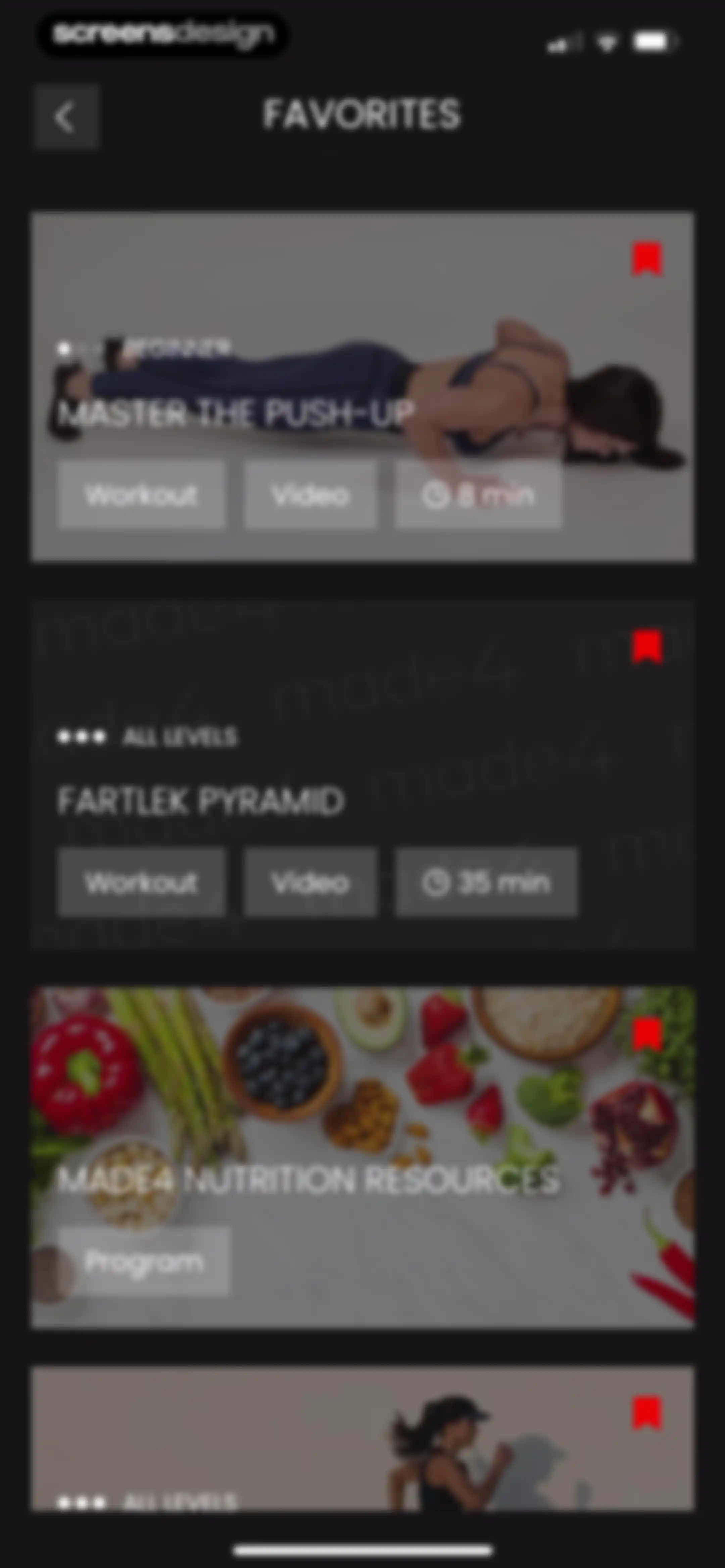 Made4 - Fitness & Running screen 86