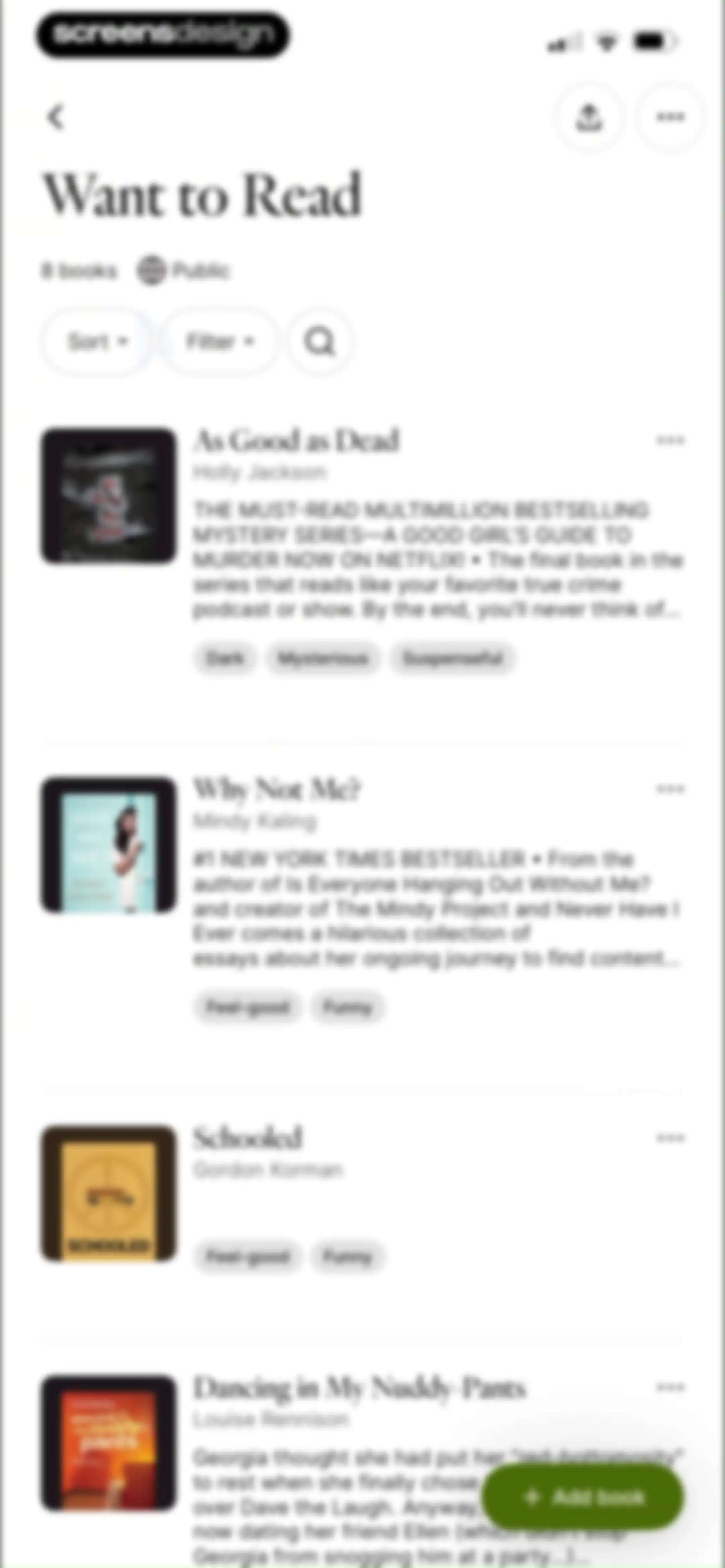 Fable: Track & Discuss Books screen 174