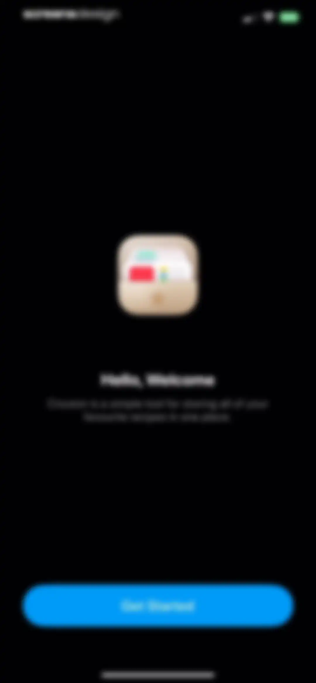 Crouton: Recipe Manager screen 1
