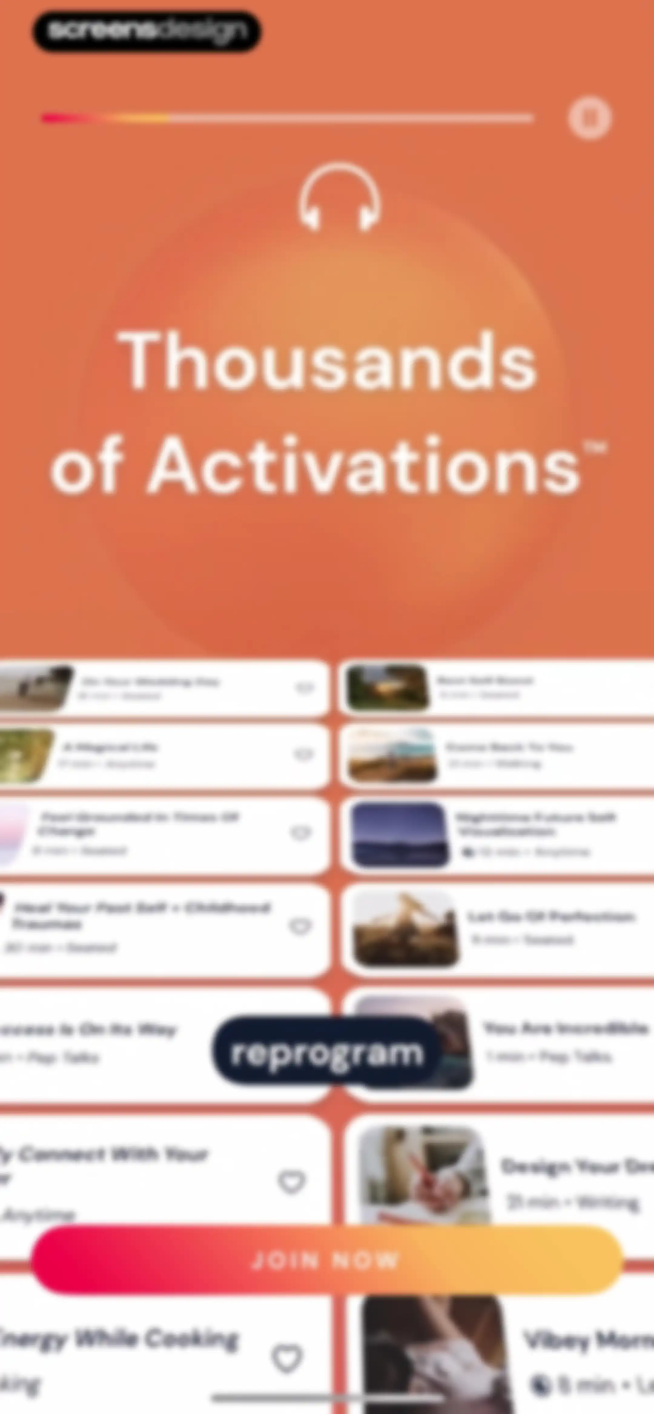 Activations: Daily Motivation screen 4