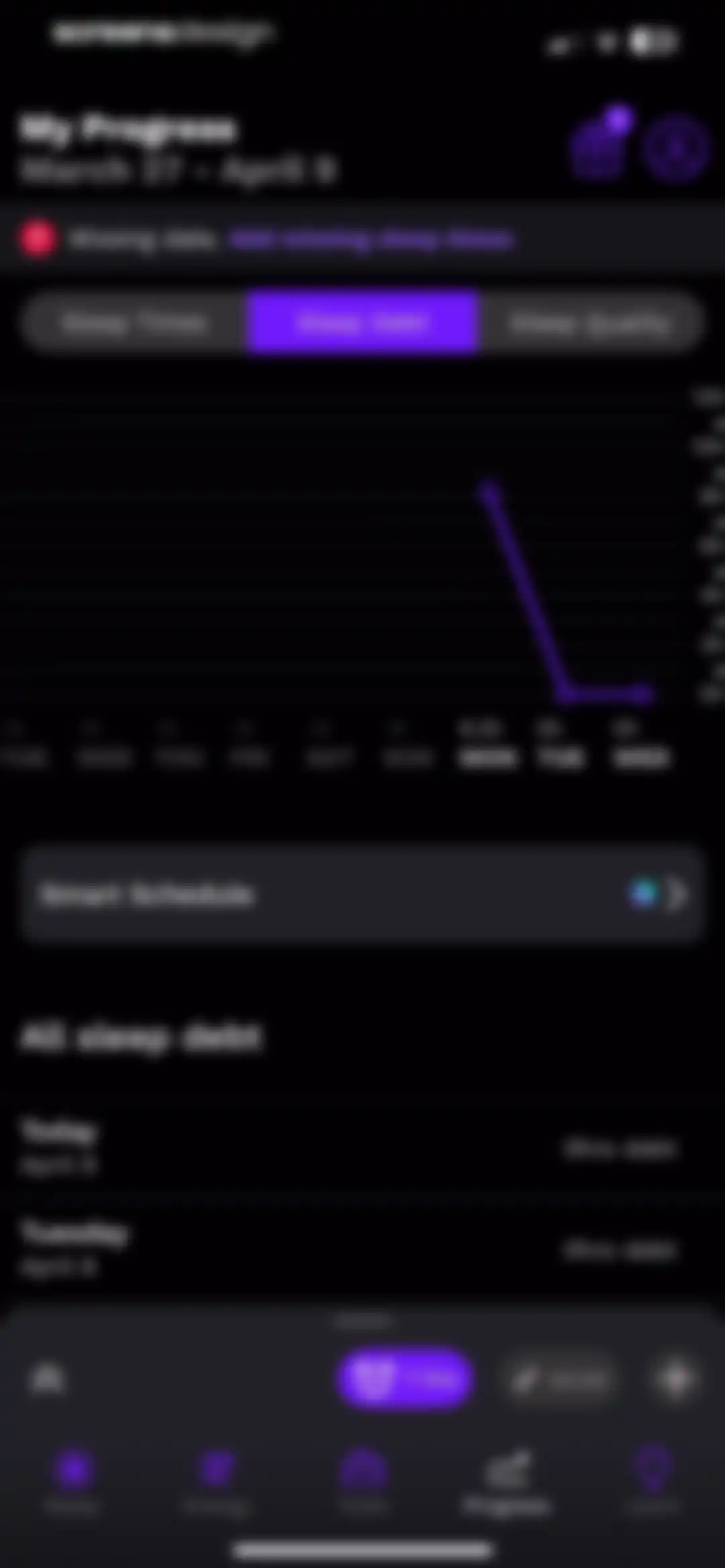 RISE: Sleep Tracker screen 129