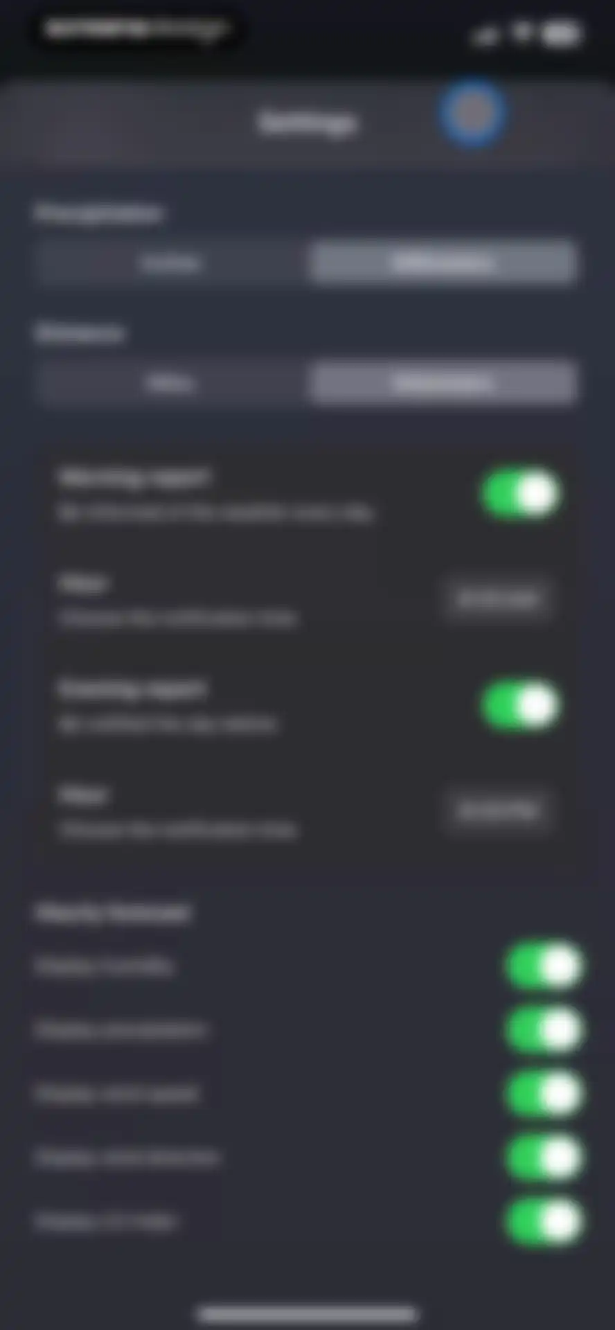 Weather Pro · Radar Alerts screen 22