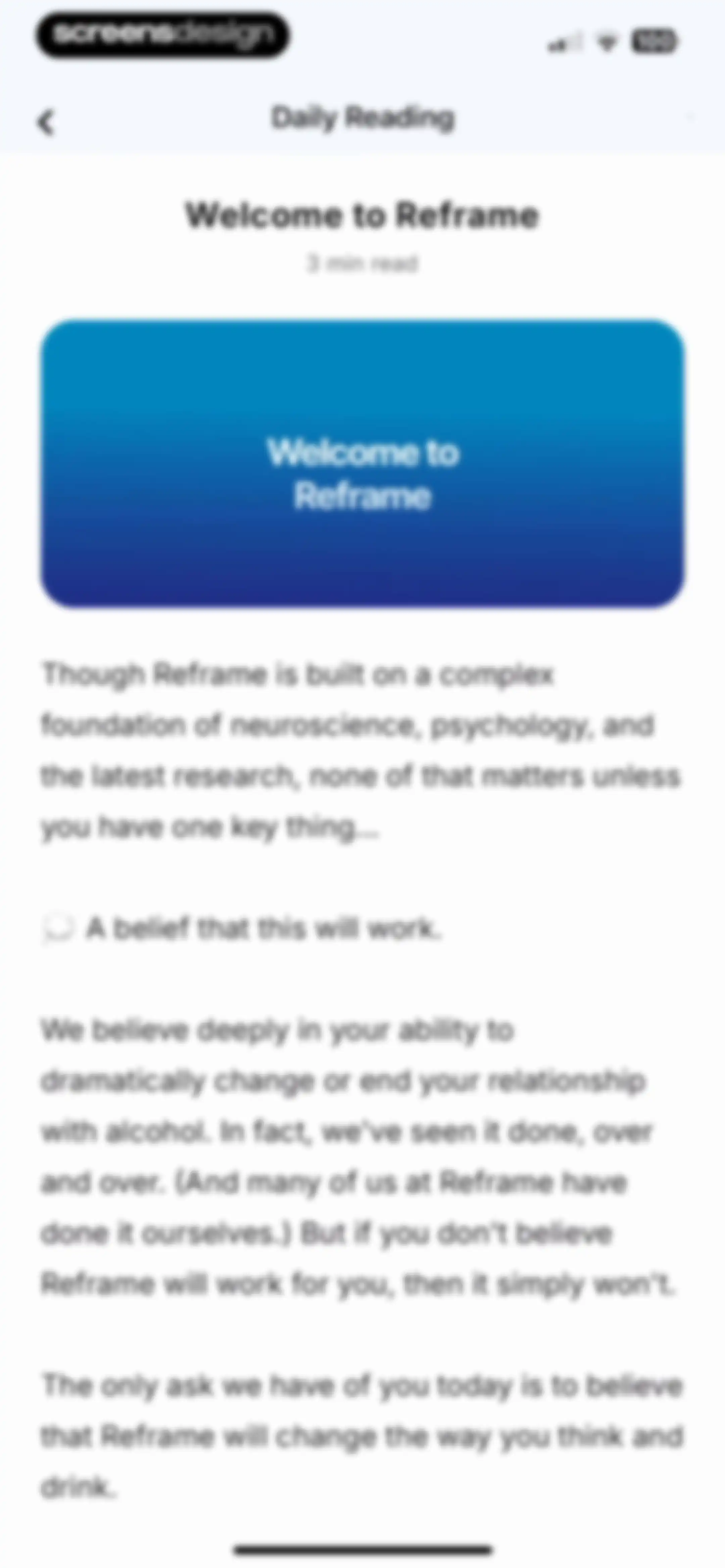 Reframe: Drink Less & Thrive screen 110