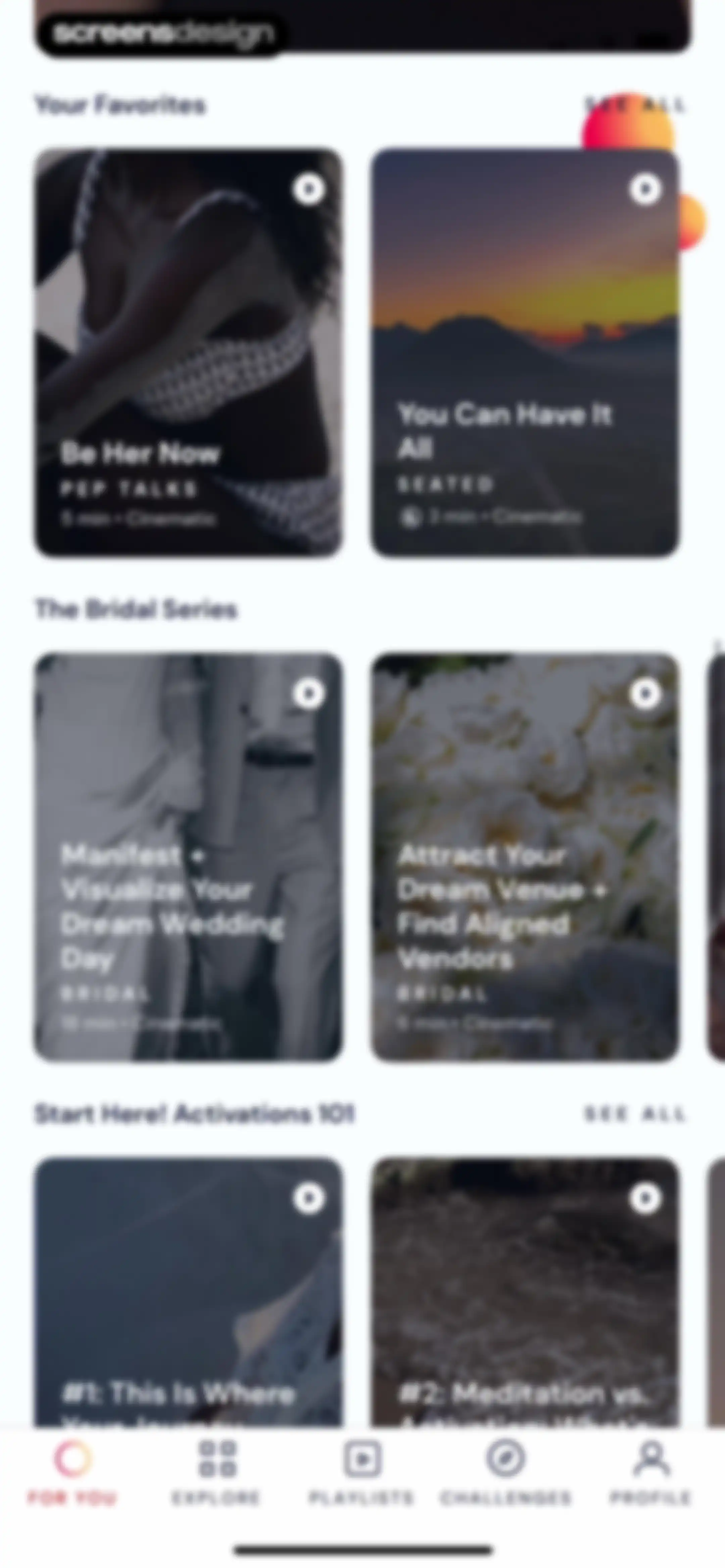 Activations: Daily Motivation screen 49