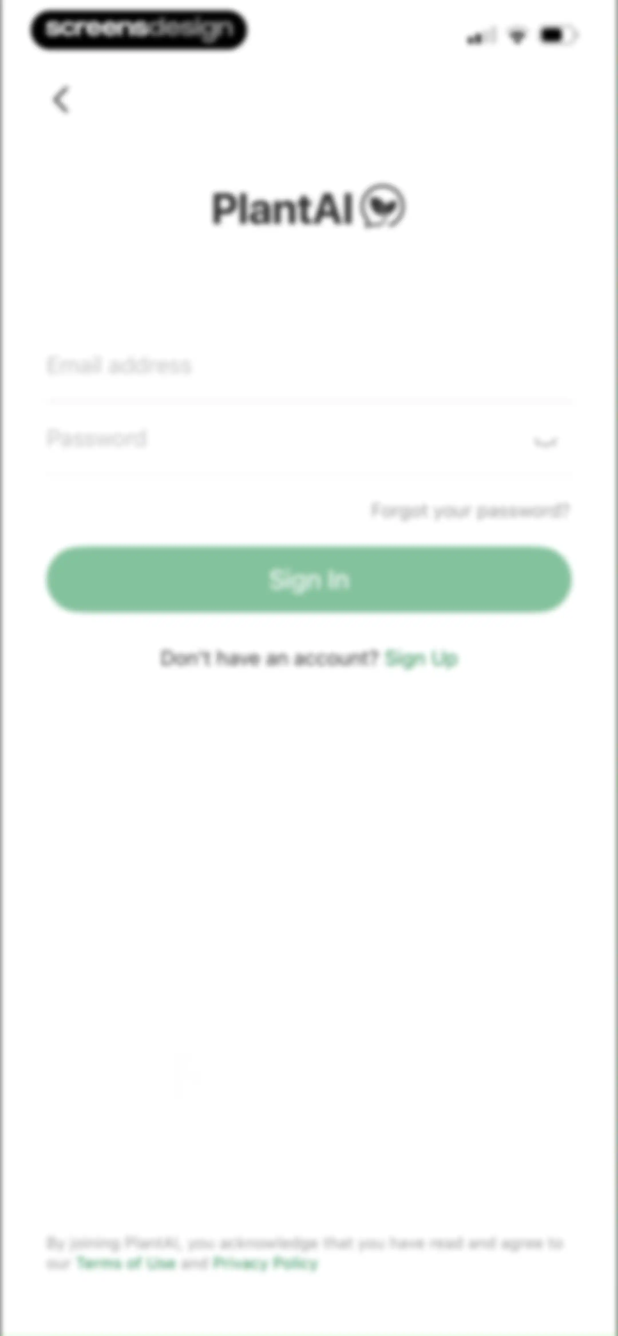 PlantAI: Identifier & Diagnose screen 103