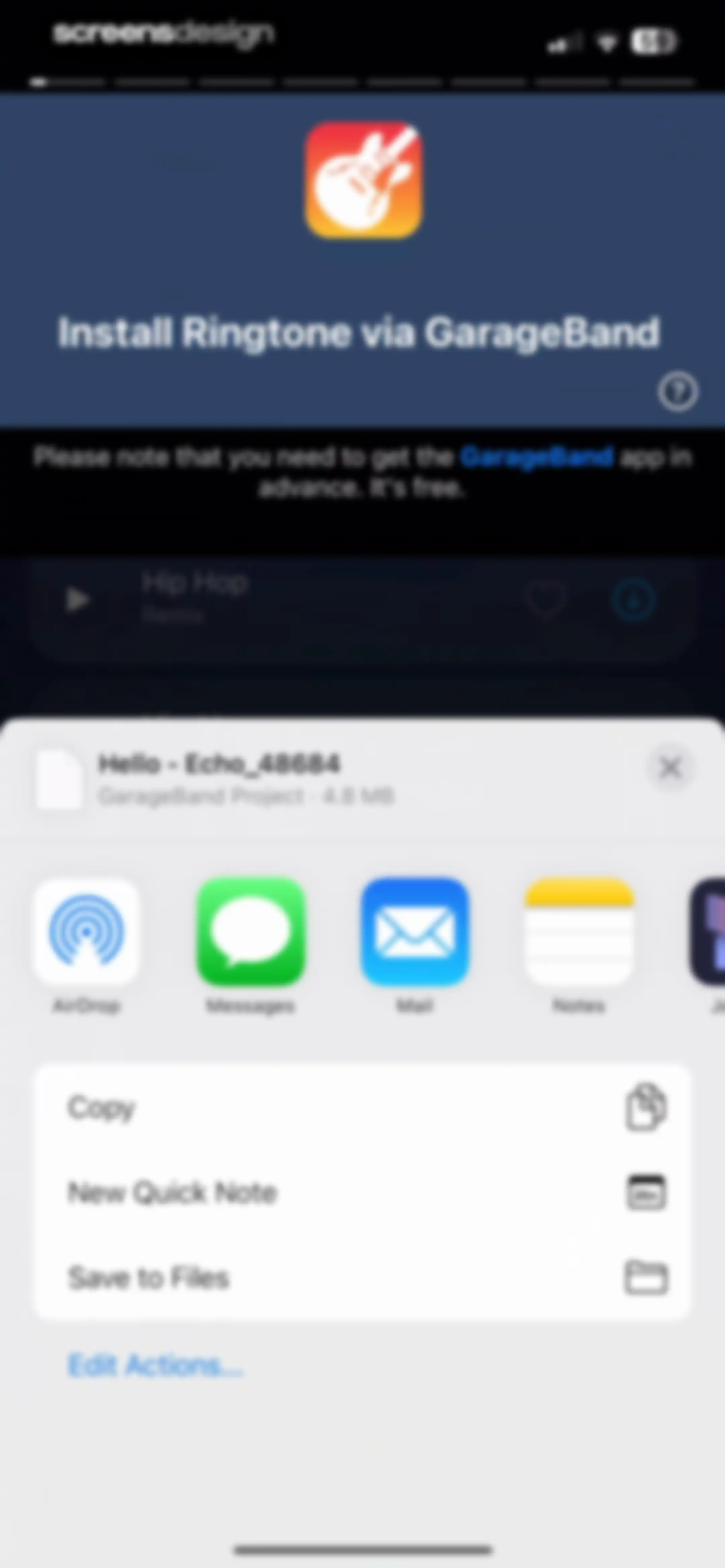 Ringtones for iphone: Ringtune screen 15