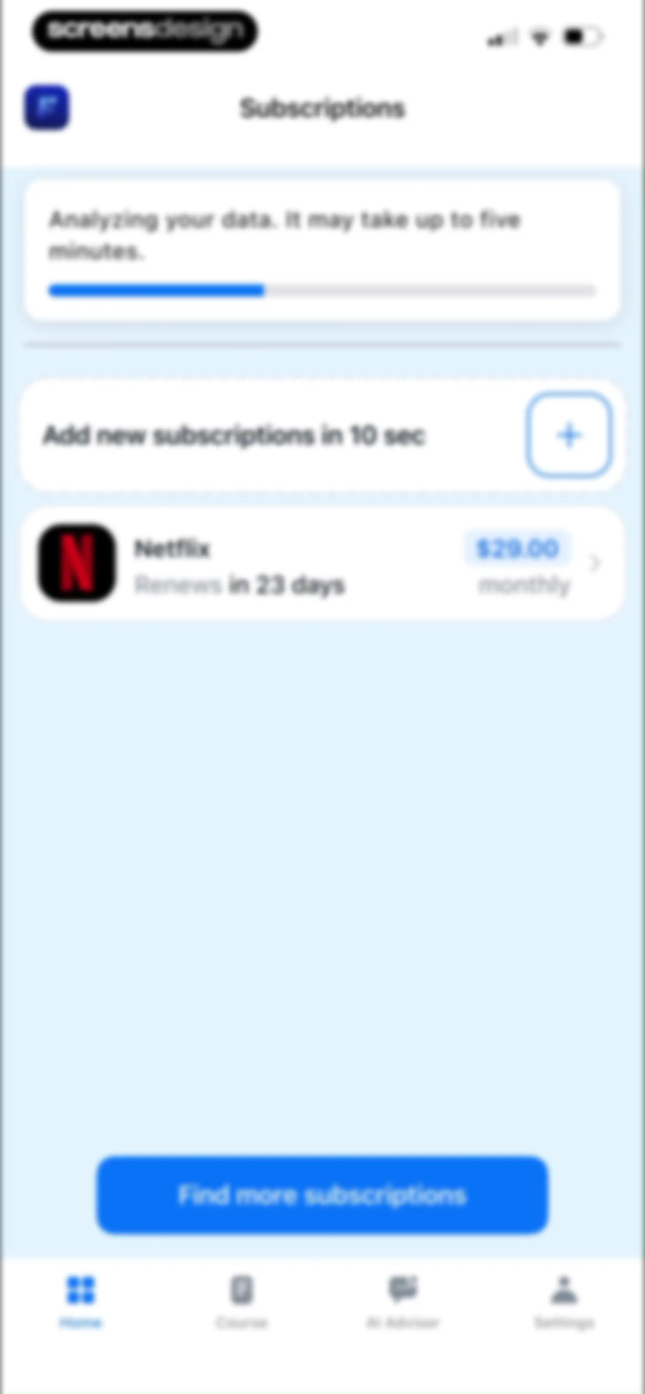 Feenko: Cancel Subscription screen 43