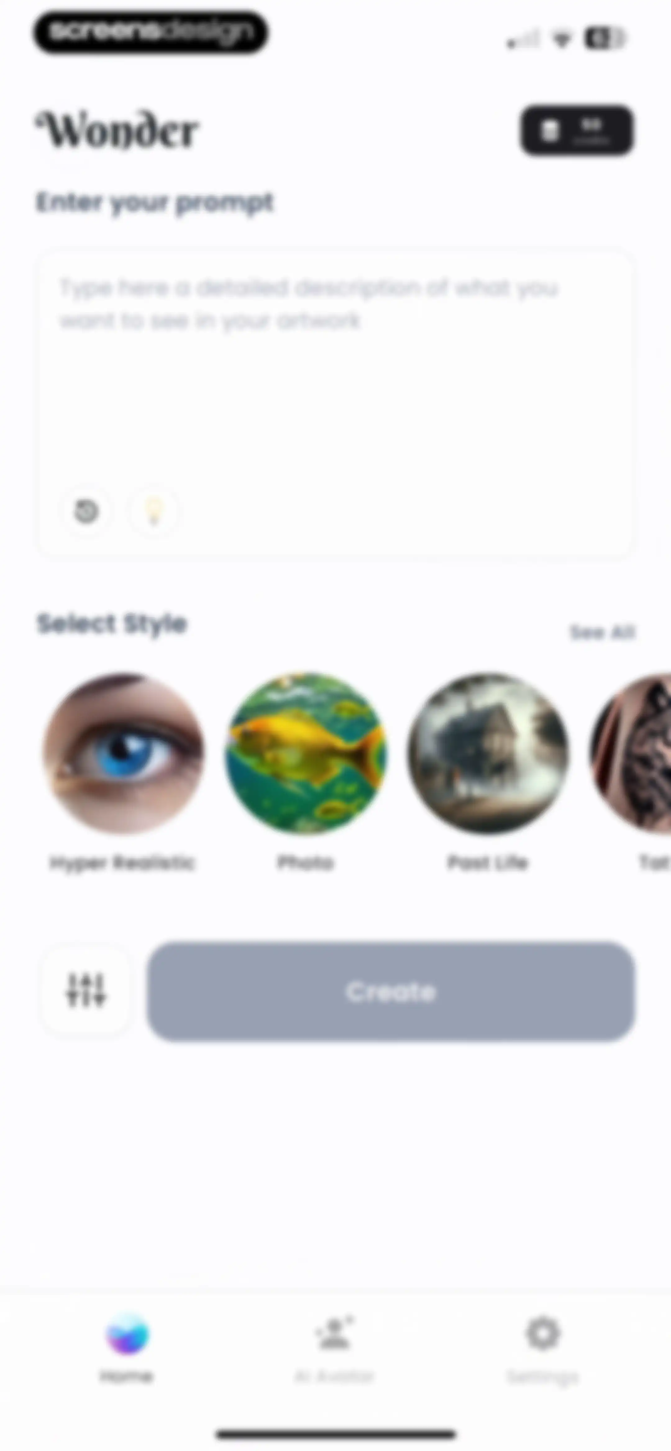 Wonder - AI Art Generator screen 27